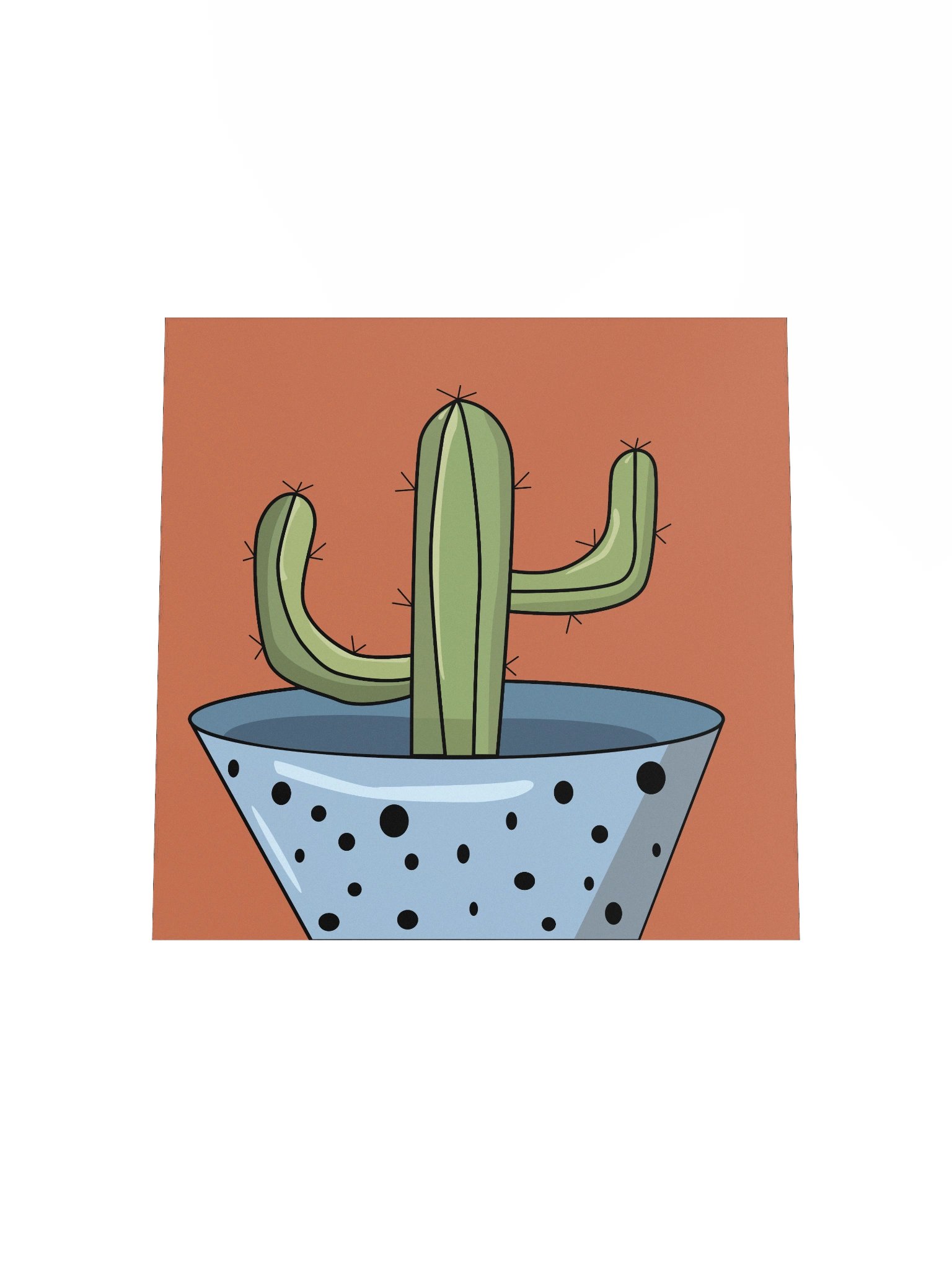 The Saguaro Design - "Free Hugs" Cactus Archival Poster product image (4)