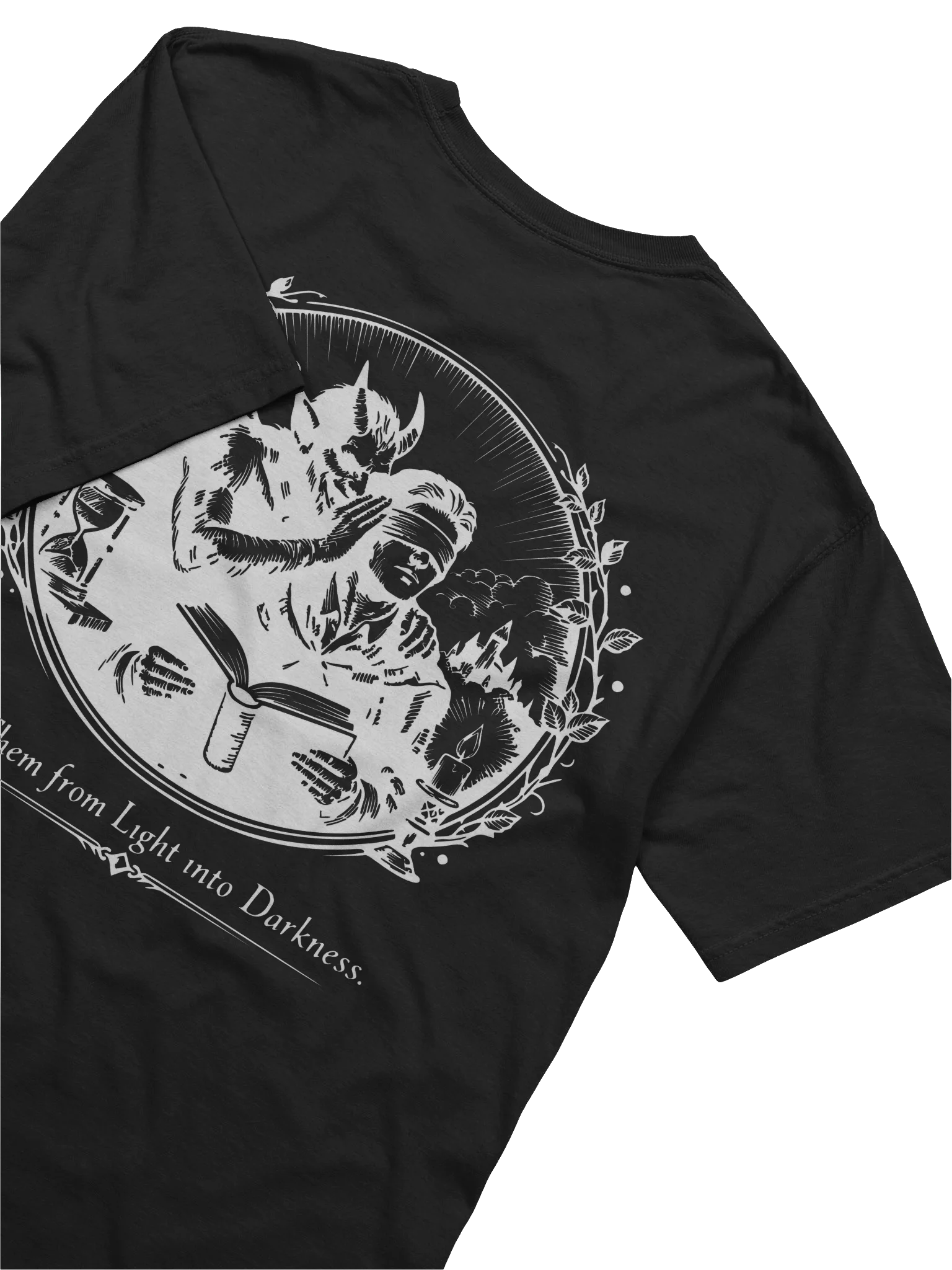 Blinded to the Light (White on Black/Color) (Back) product image (5)