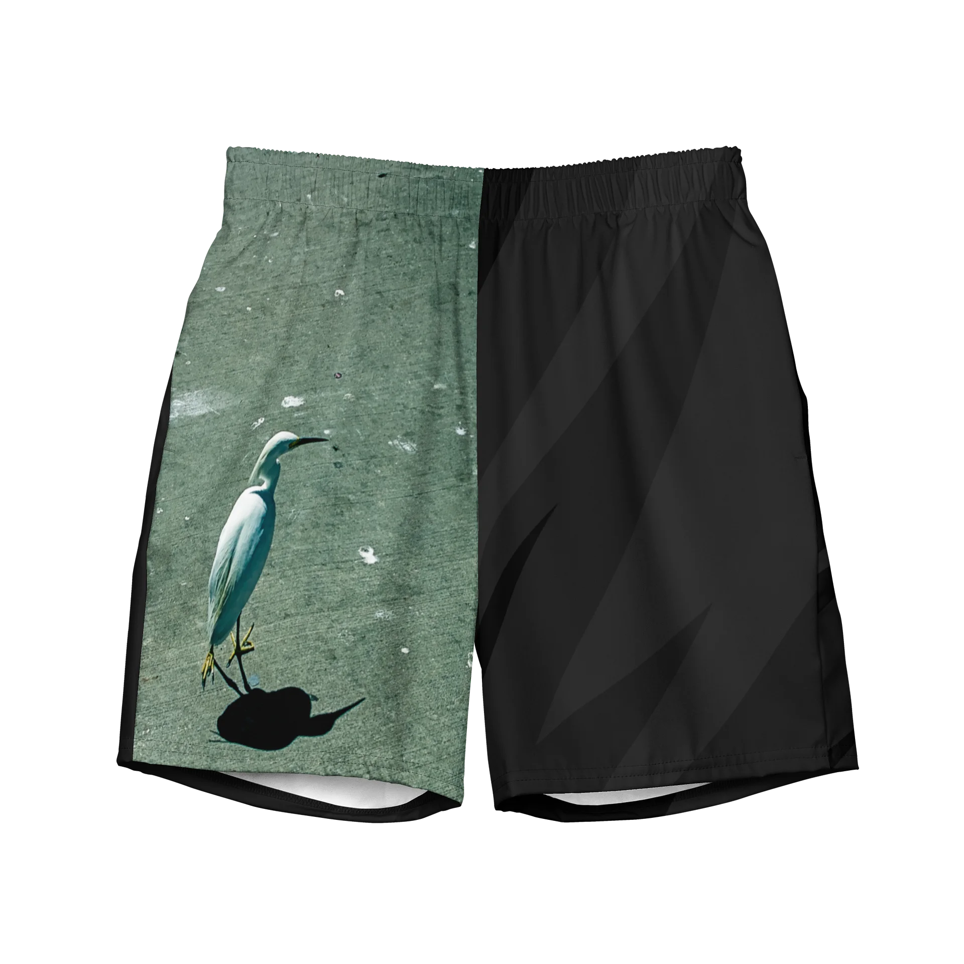 Snowy Egret Swim Trunks product image (1)