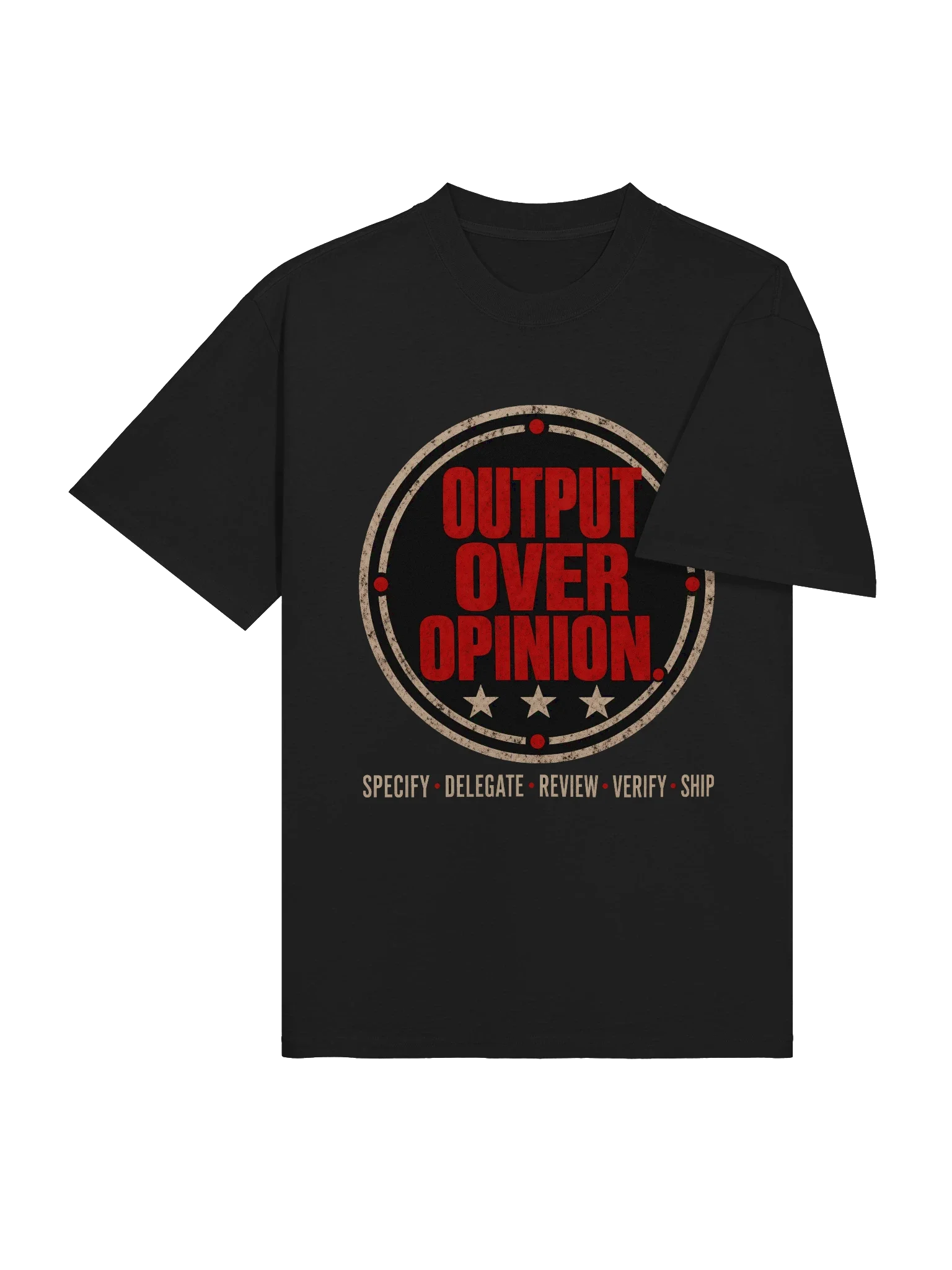 Output Over Opinion Tee — view 4