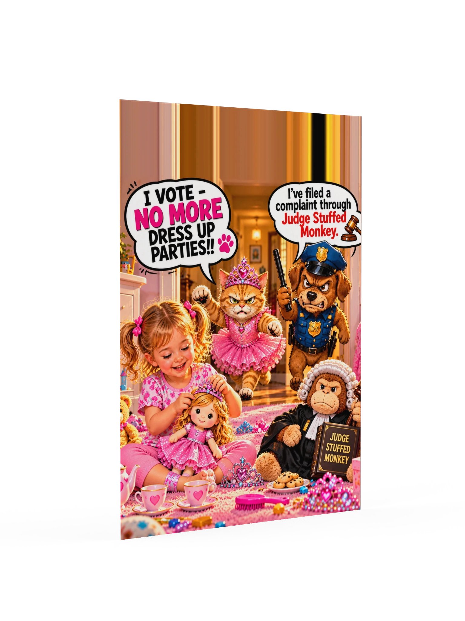 1 Earth Prints Princess Cat Cop Dog Enhanced Matte Poster product image (30)