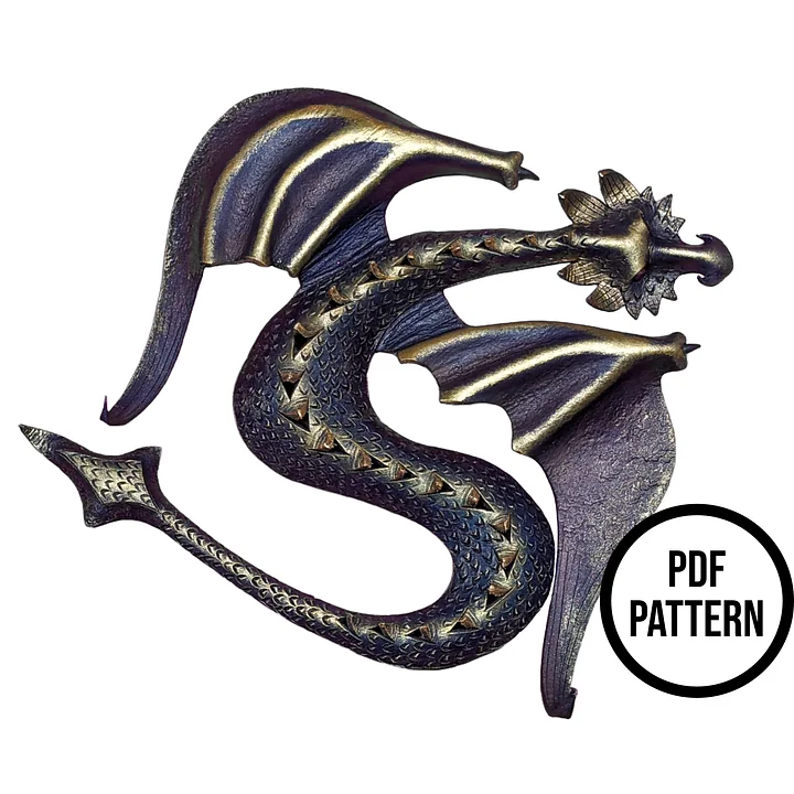 Leather Dragon Pattern for Decoration or Wall Hanging product image (1)