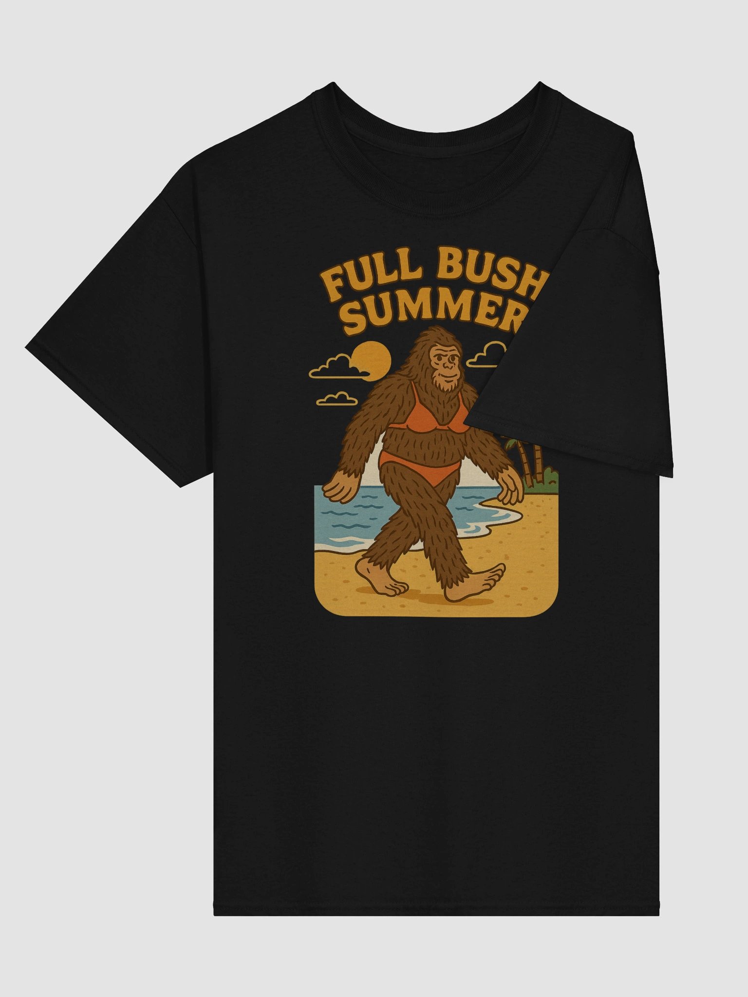 Full Bush Summer Retro Sasquatch Tee – Let the Fur Fly product image (3)
