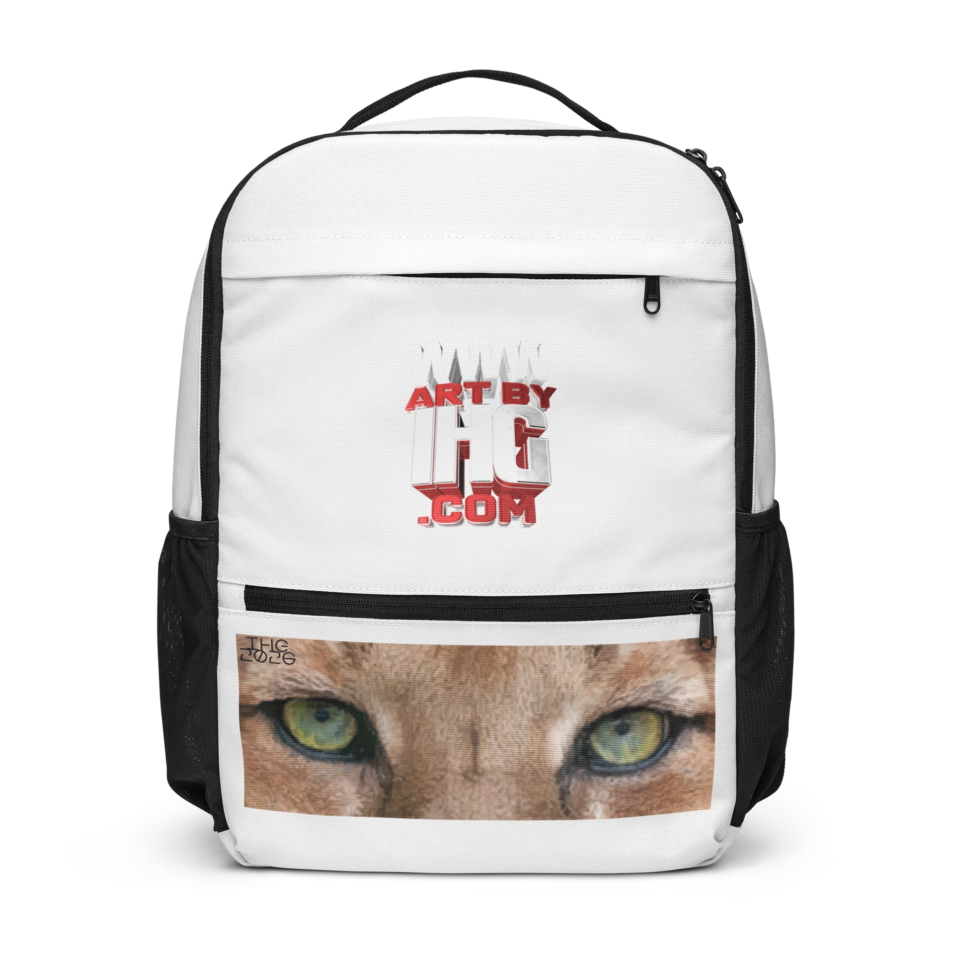ArtByIHG.com Mountain Lion Eyes Digital Drawing Backpack product image (2)