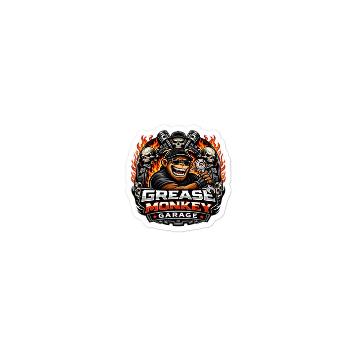 Grease Monkey Die Cut Sticker product image (2)