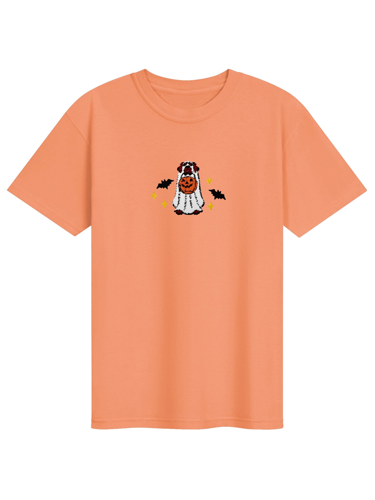 Halloween Newfoundland(Chocolate) Embroidered T-Shirt product image (25)