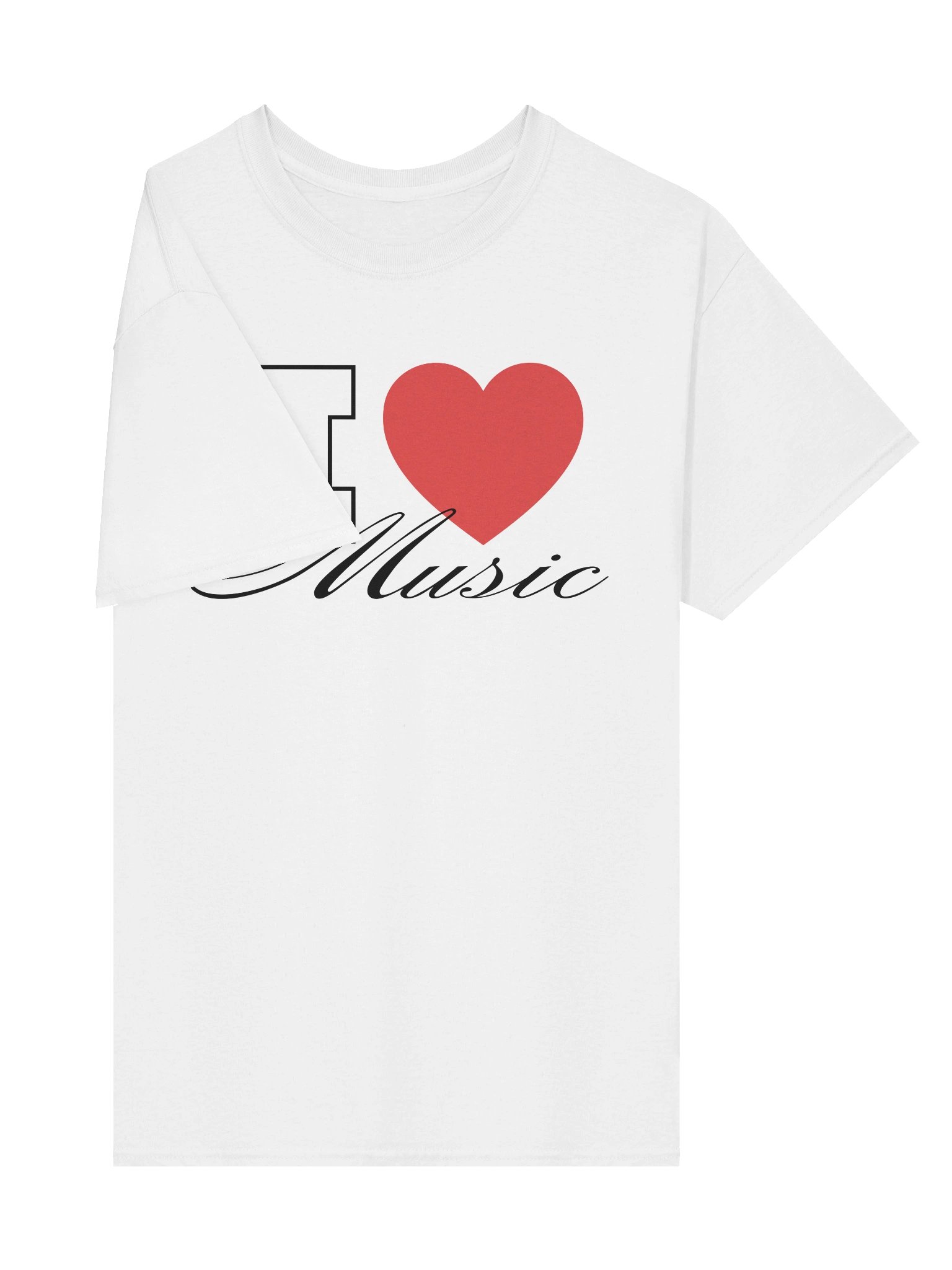 i love music tshirt (white) product image (4)
