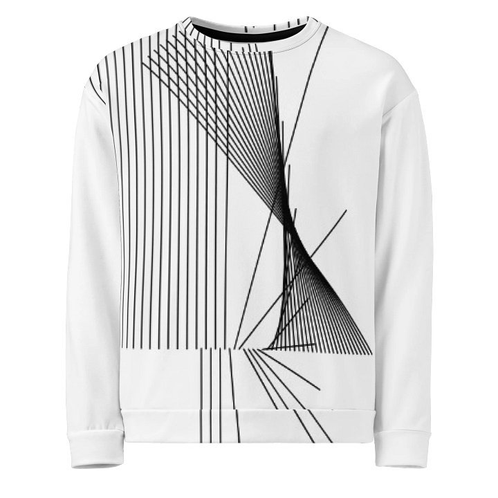 Vertical Symmetry Geometric Fusion Unisex Sweatshirt product image (1)