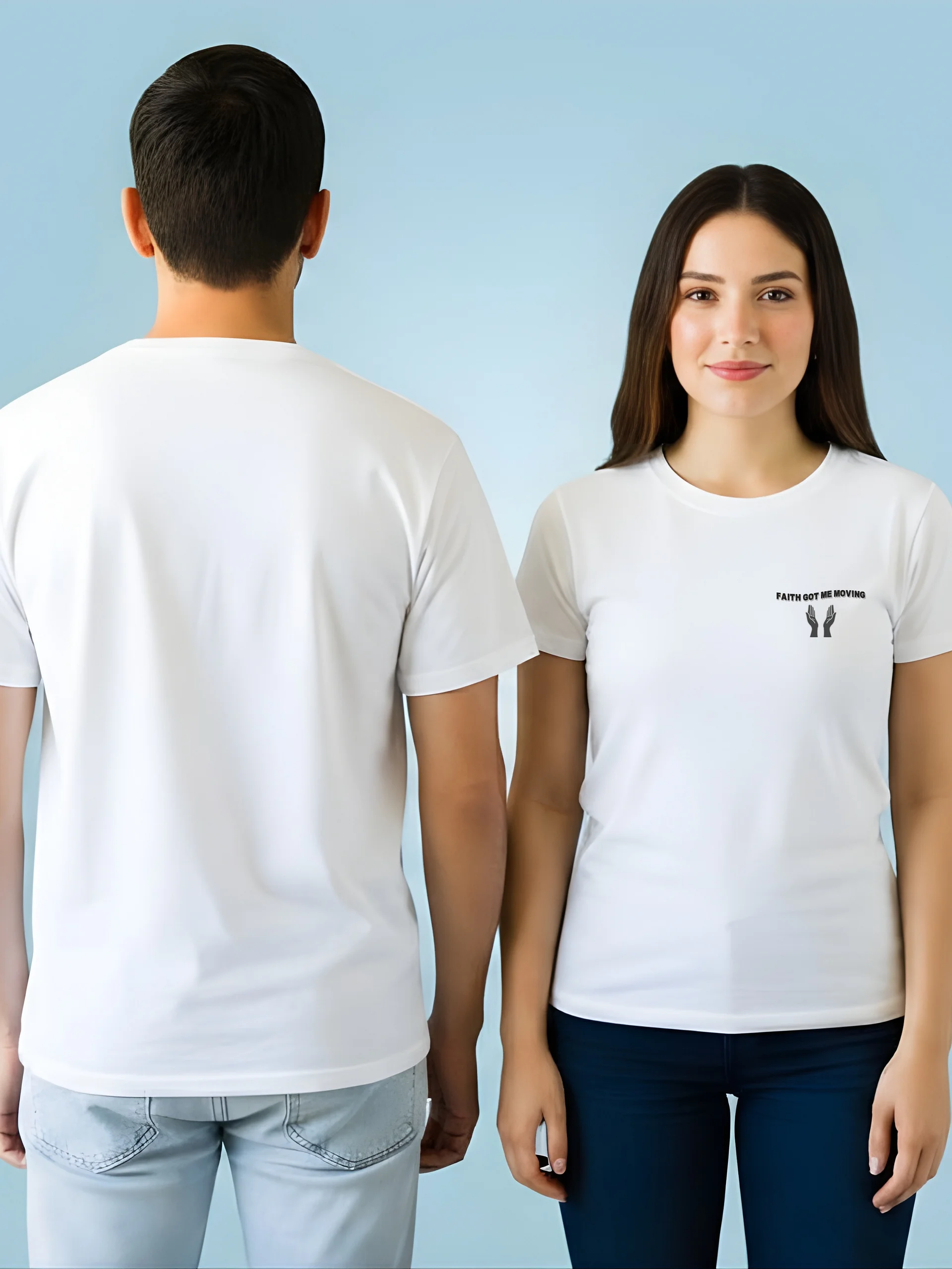 Faith Got Me Moving Minimalist Unisex T-Shirt product image (1)