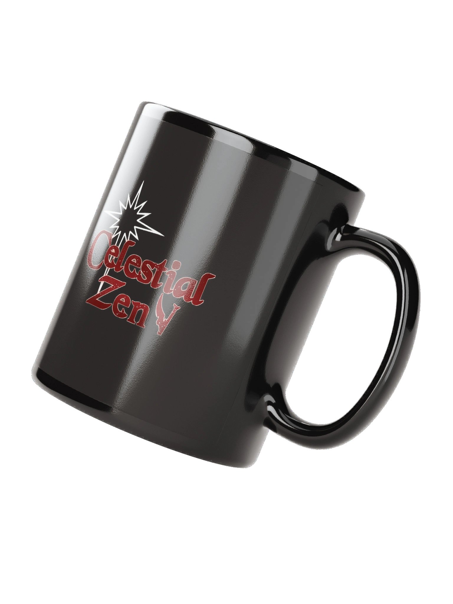 Celestial Zen Vtuber Black Glossy Mug product image (3)