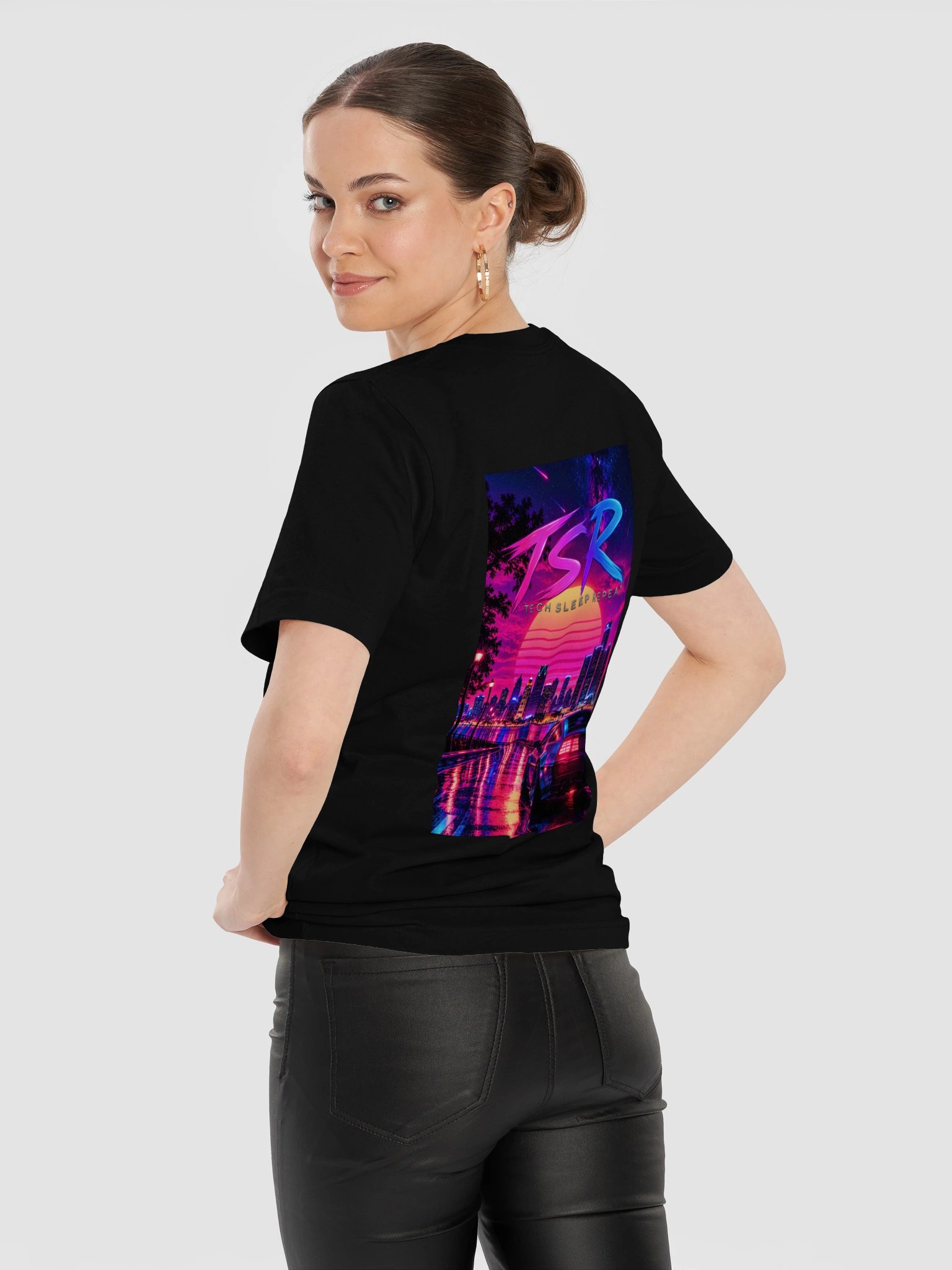 Tech. Sleep. Repeat. Tee | Neon Nights Limited Edition product image (5)