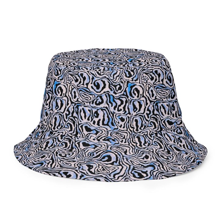 Blue Black Snake Pattern Hat product image (1)