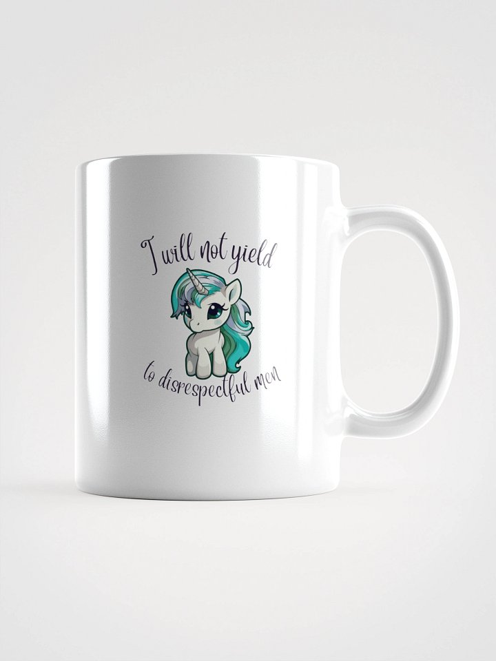 I will not yield green unicorn mug product image (2)
