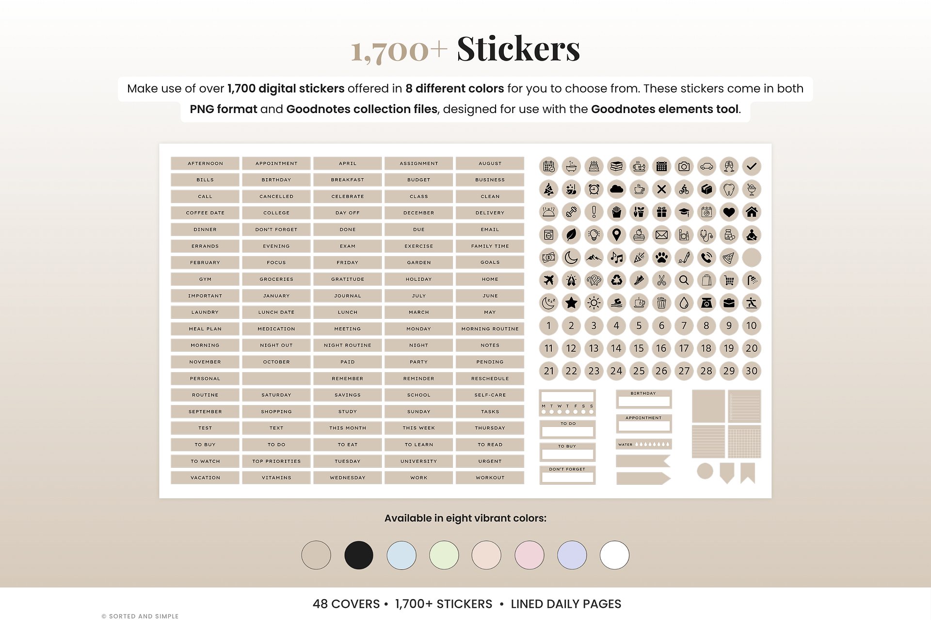 Digital Lined Journal - Beige product image (4)