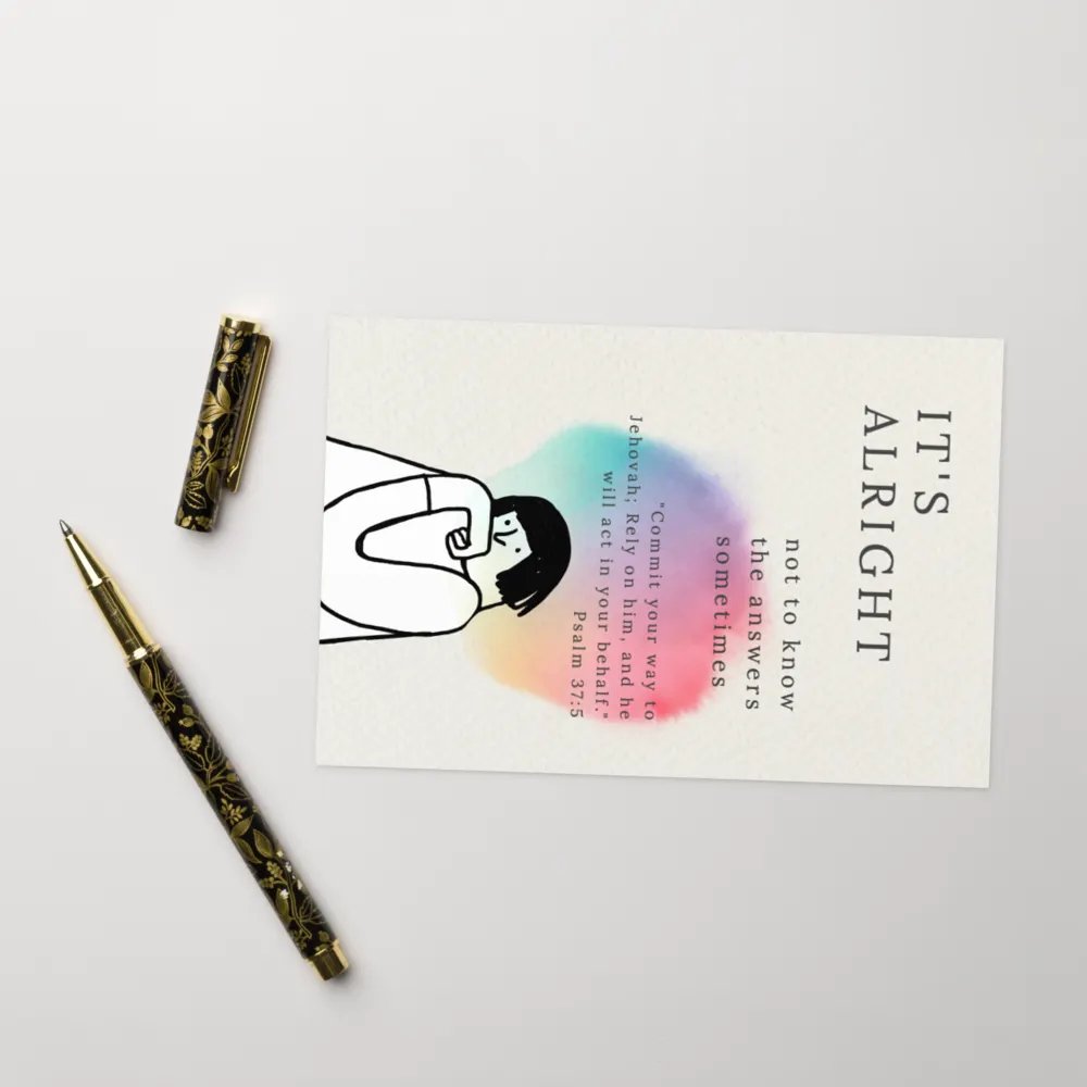 "It's Alright" | Psalm 37:5 Encouragement Greeting Card product image (11)