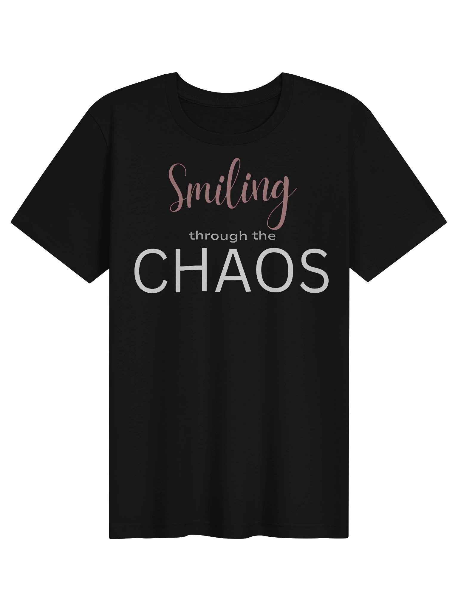 Smiling Through the Chaos Tee| Gothic Tattoo-Style By Inkthorn Studio product image (2)