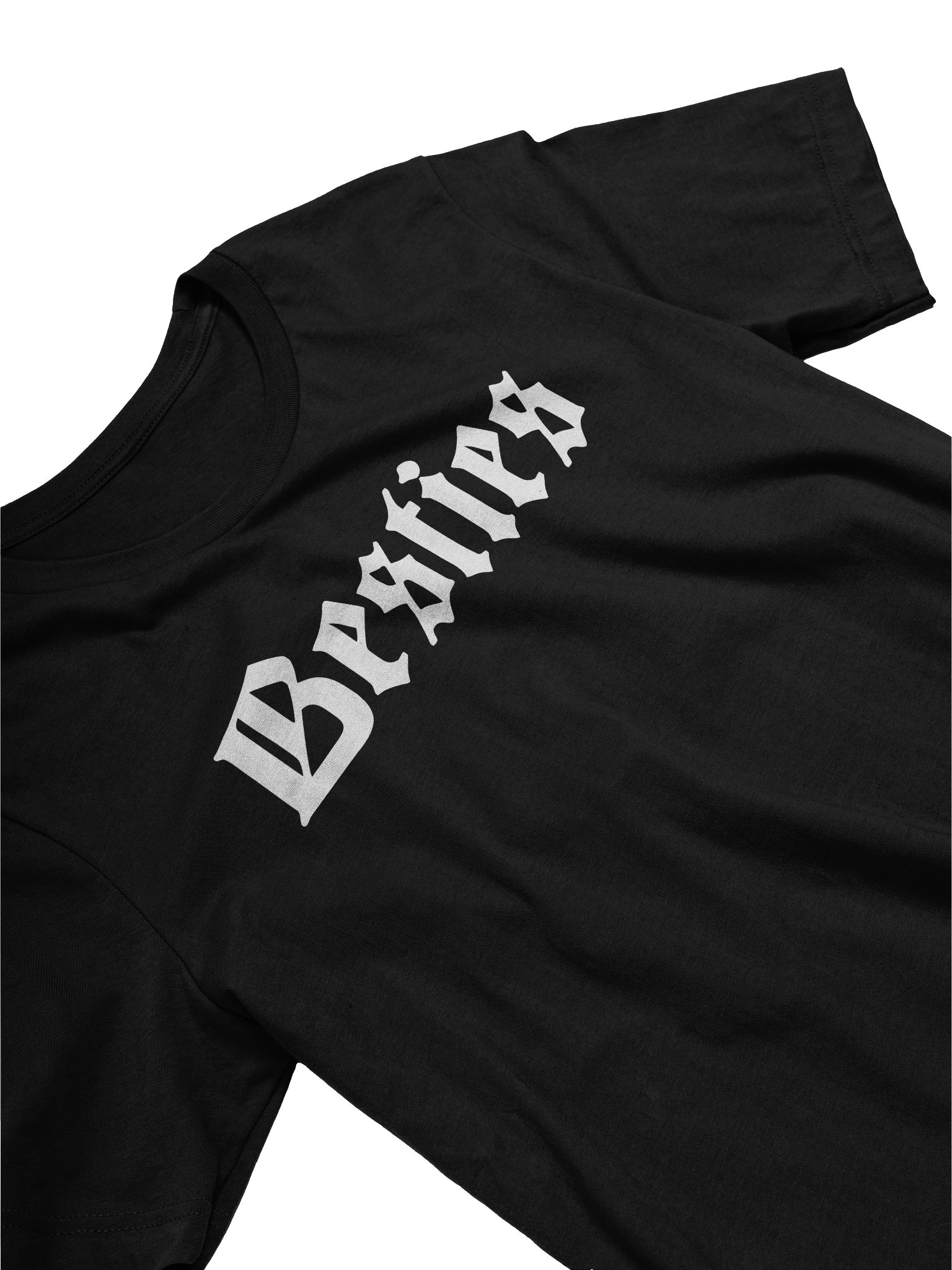 Besties Script Black Tee 'Goth' product image (3)