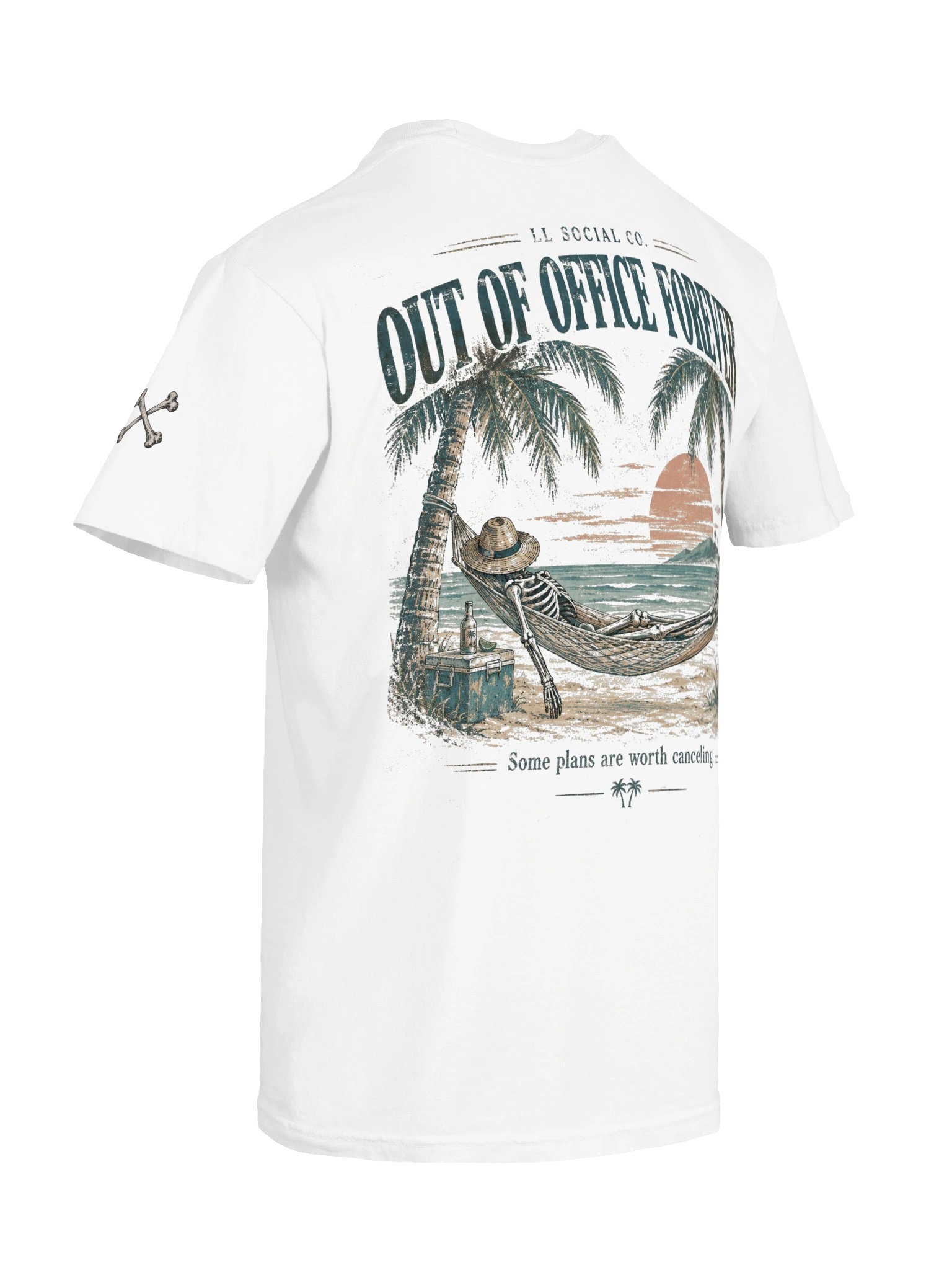 Out of Office Forever Comfort Colors Tee — Coastal Skellie Edit product image (8)