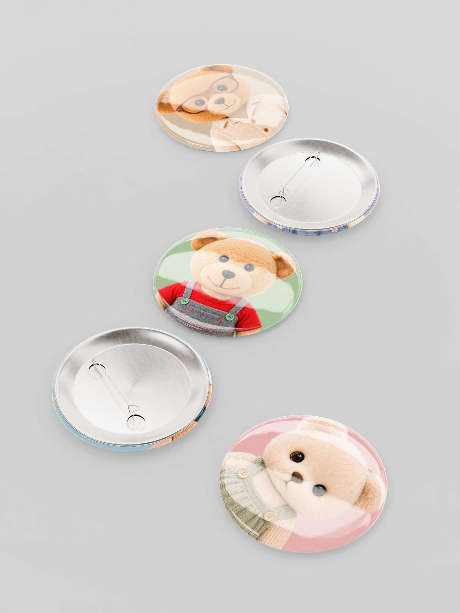 Meet the Bears of Plushtropolis | 5-Piece Collectible Pin Set product image (2)