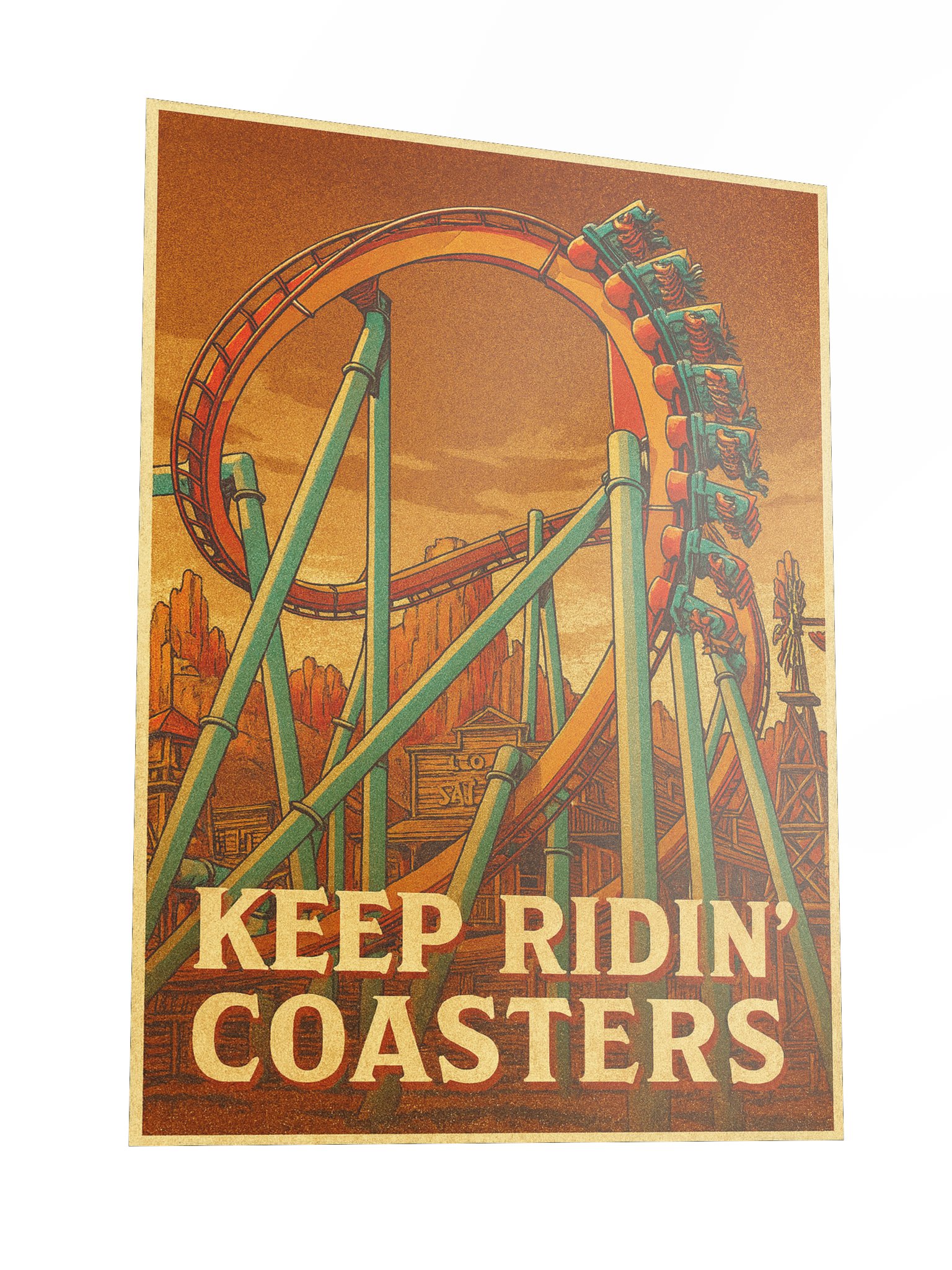 Keep Ridin' Coasters Invert 18x24 Inch Poster! product image (3)