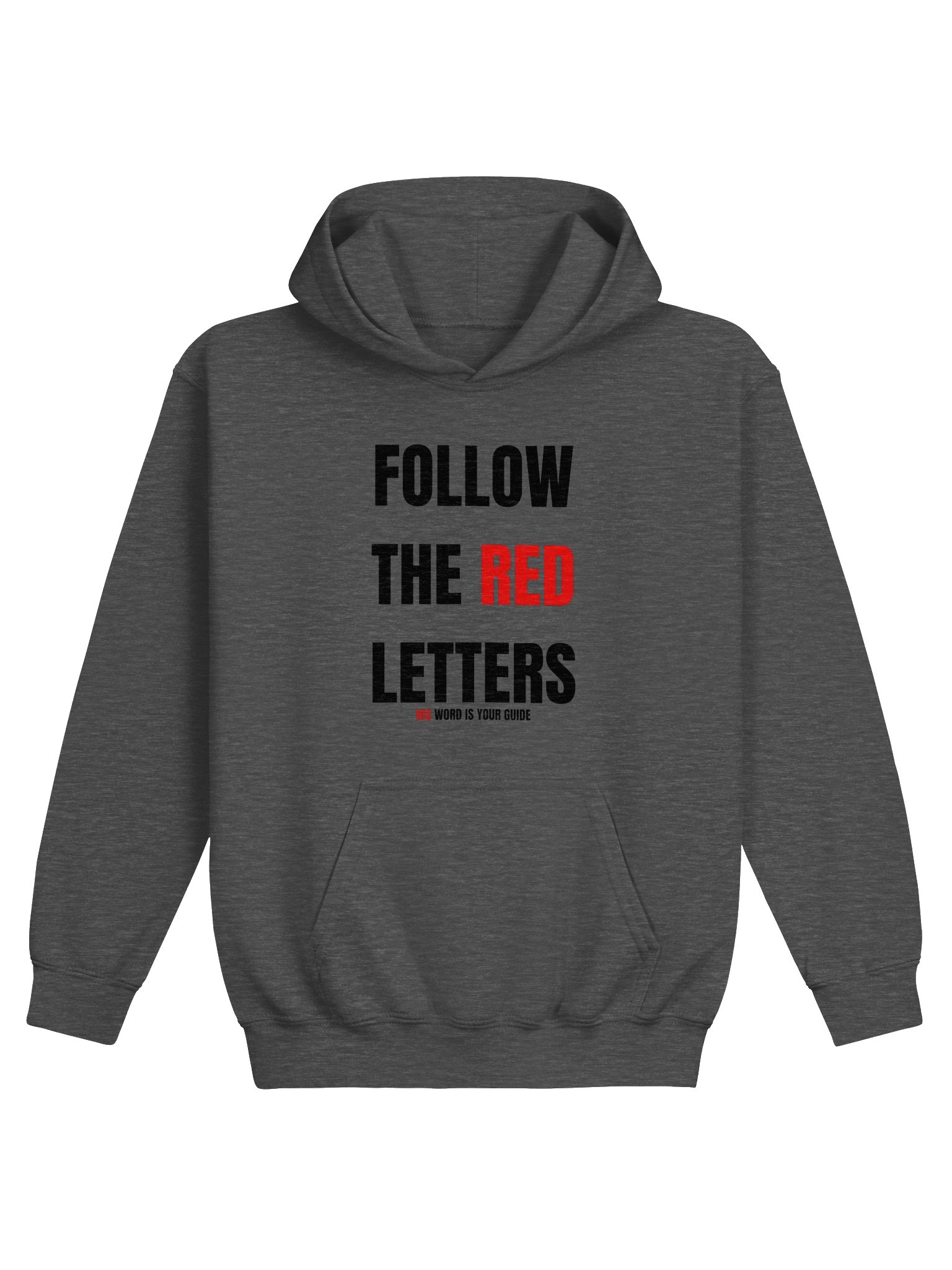 FOLLOW THE RED LETTERS Youth Hoodie product image (1)