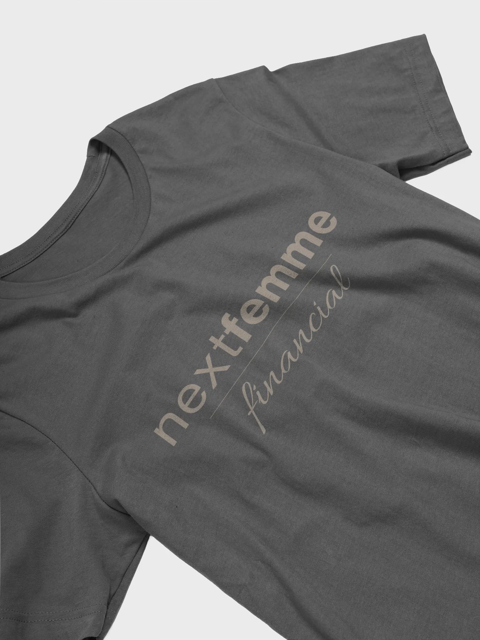 Classic Unisex T-Shirt with Taupe Logotype product image (25)