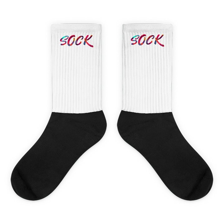 Vibrant Brushstroke Socks - Customizable Comfort product image (1)