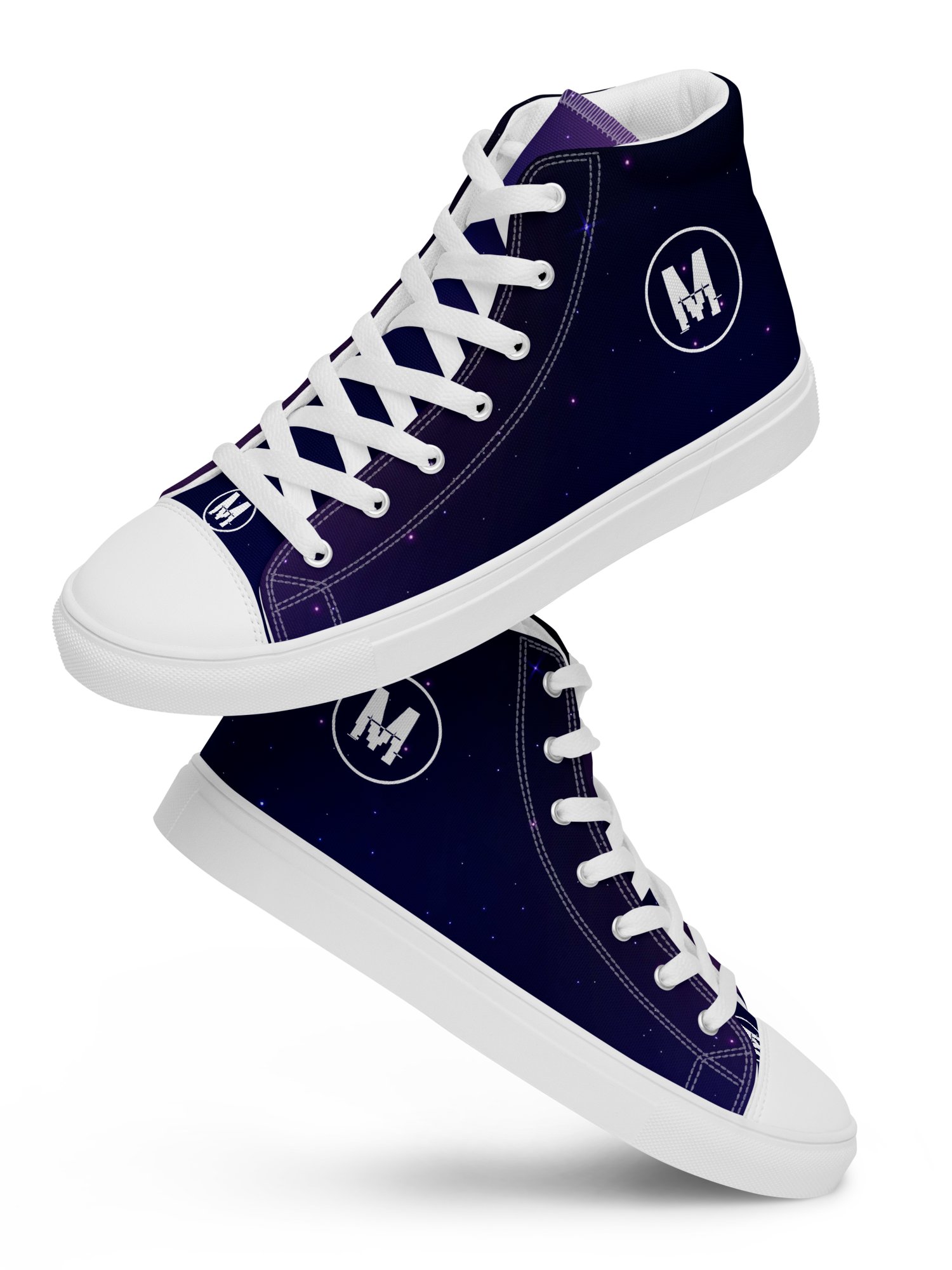 Grape Galaxy Quest - Women's High Tops | #MadeByMELO product image (2)