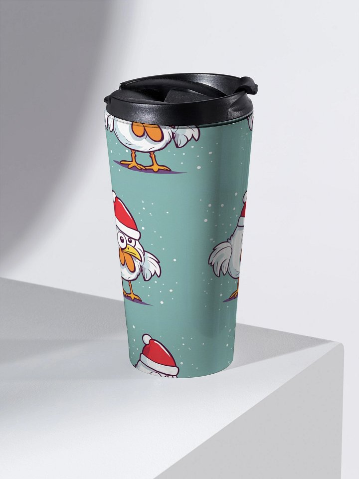 Santa Cluck Stainless Steel Travel Mug product image (2)