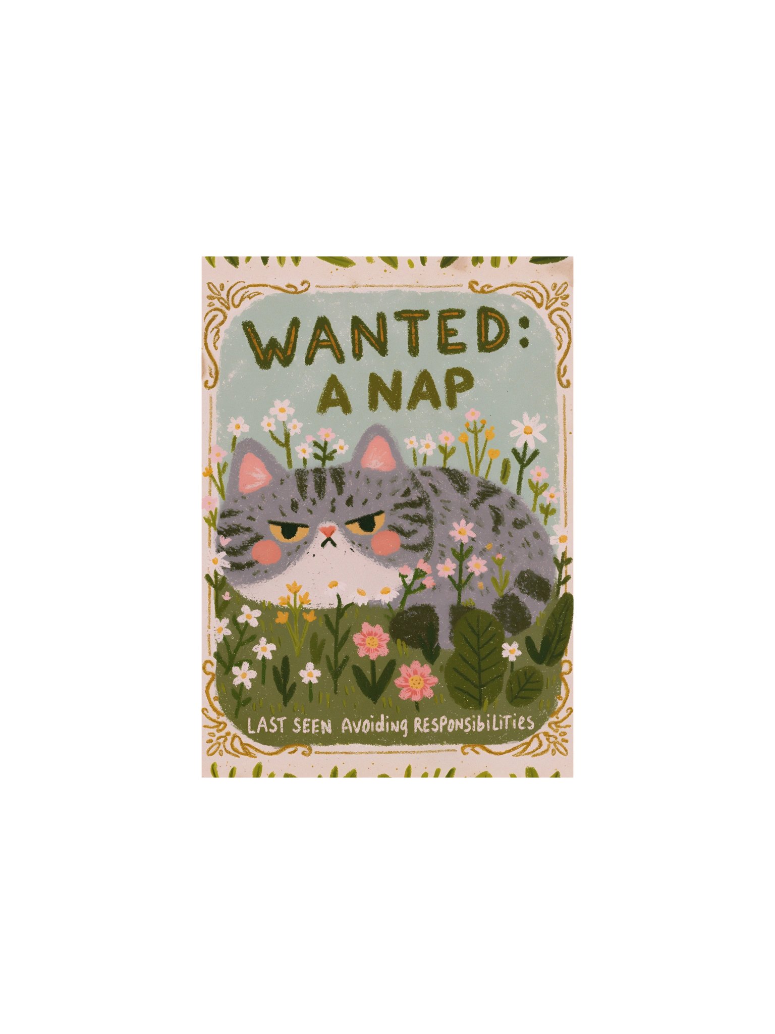 Wanted: A Nap Cat Poster product image (4)
