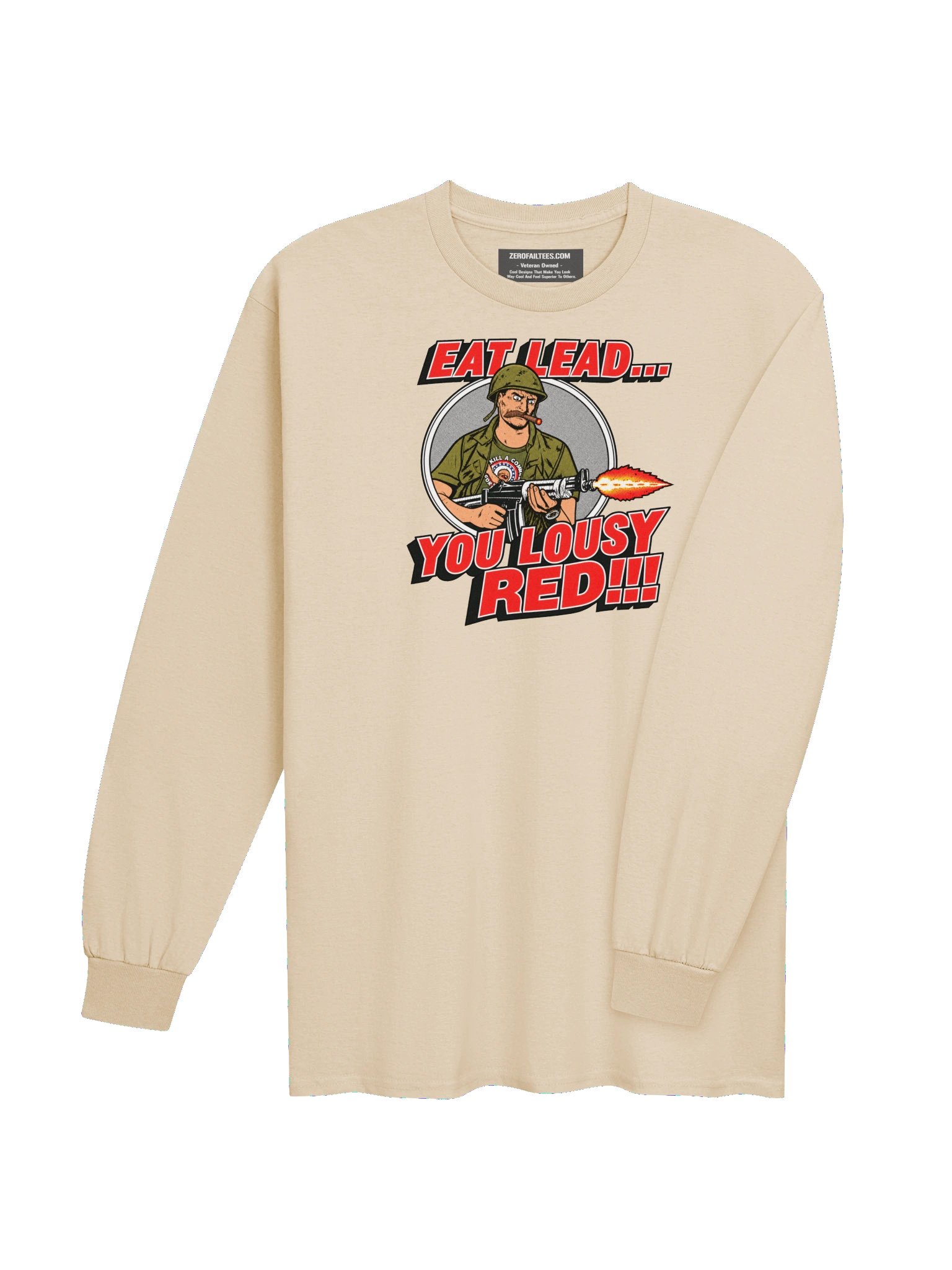 EAT LEAD... YOU LOUSY RED!!! Cotton Long Sleeve T-Shirt product image (16)