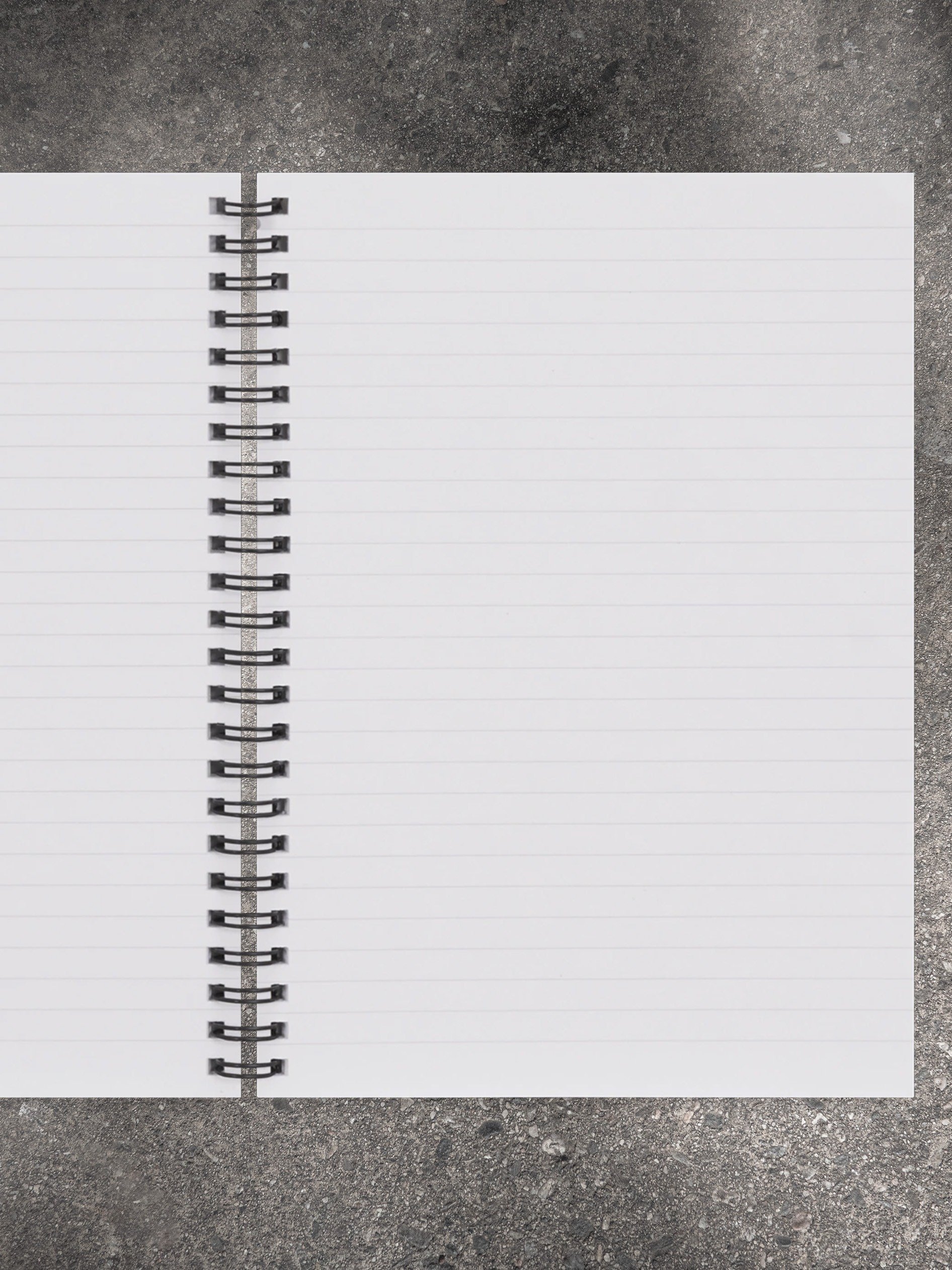 SPIRAL BOUND NOTEBOOK - WHITE SKULLS product image (4)