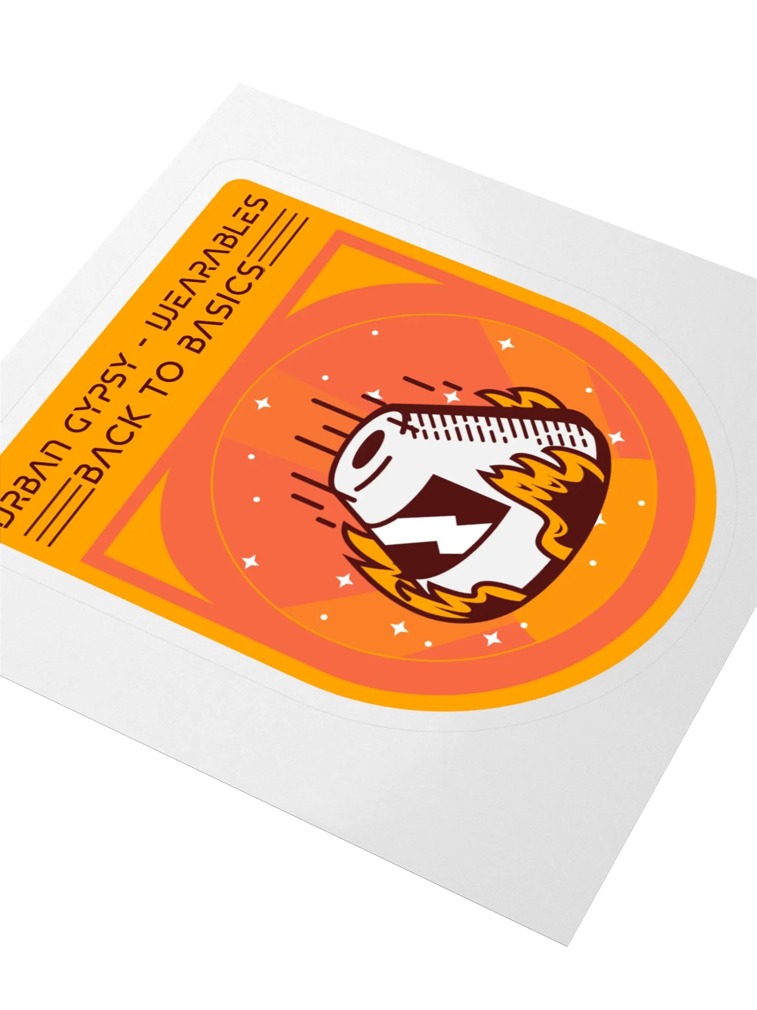 Fiery Back to Basics Kiss Cut Sticker product image (3)
