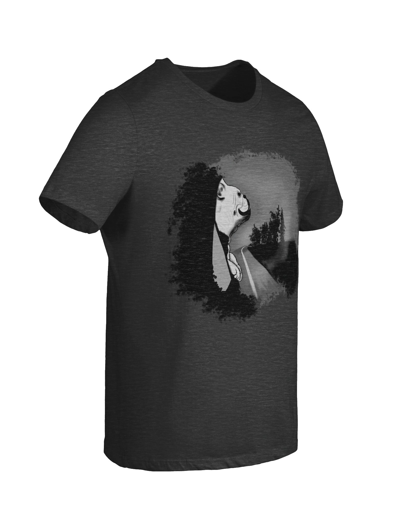 Dog (looking out car window) T-Shirt. Women's Bella+Canvas Supersoft Relaxed-fit T-Shirt product image (20)