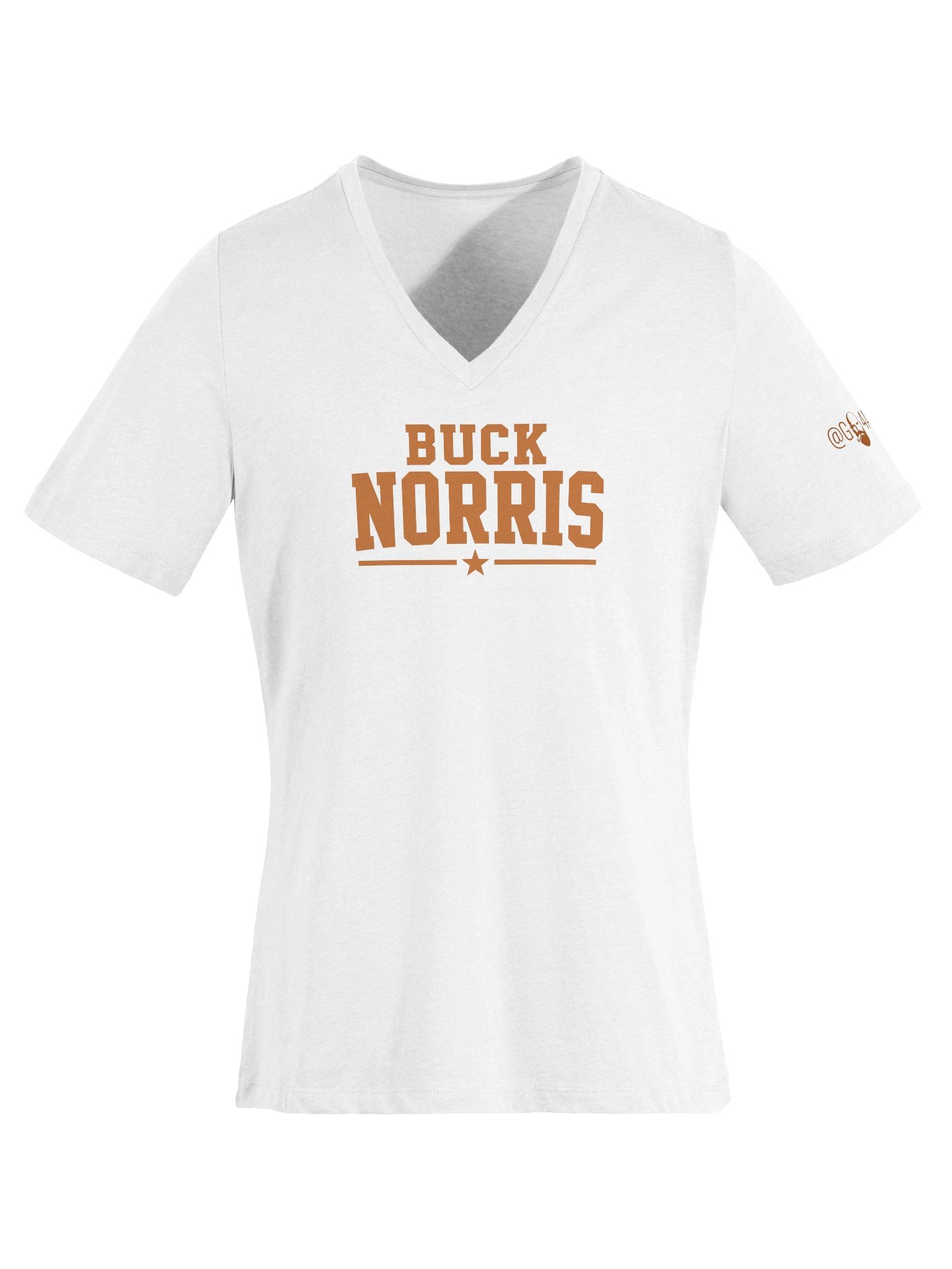 BUCK NORRIS CLASSIC LOGO 2 WOMEN'S V-NECK product image (6)