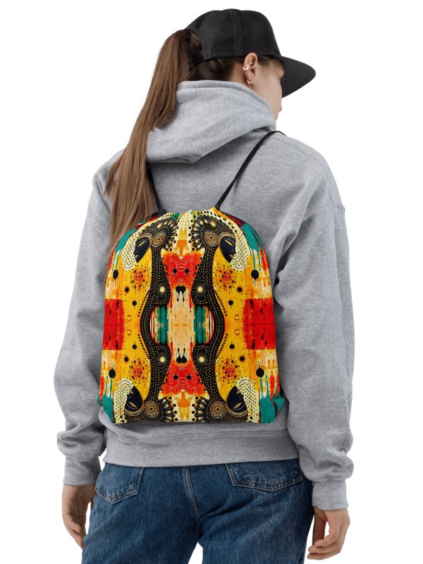 Yogi Muse Abstract Art Painted Drawstring Bag product image (1)