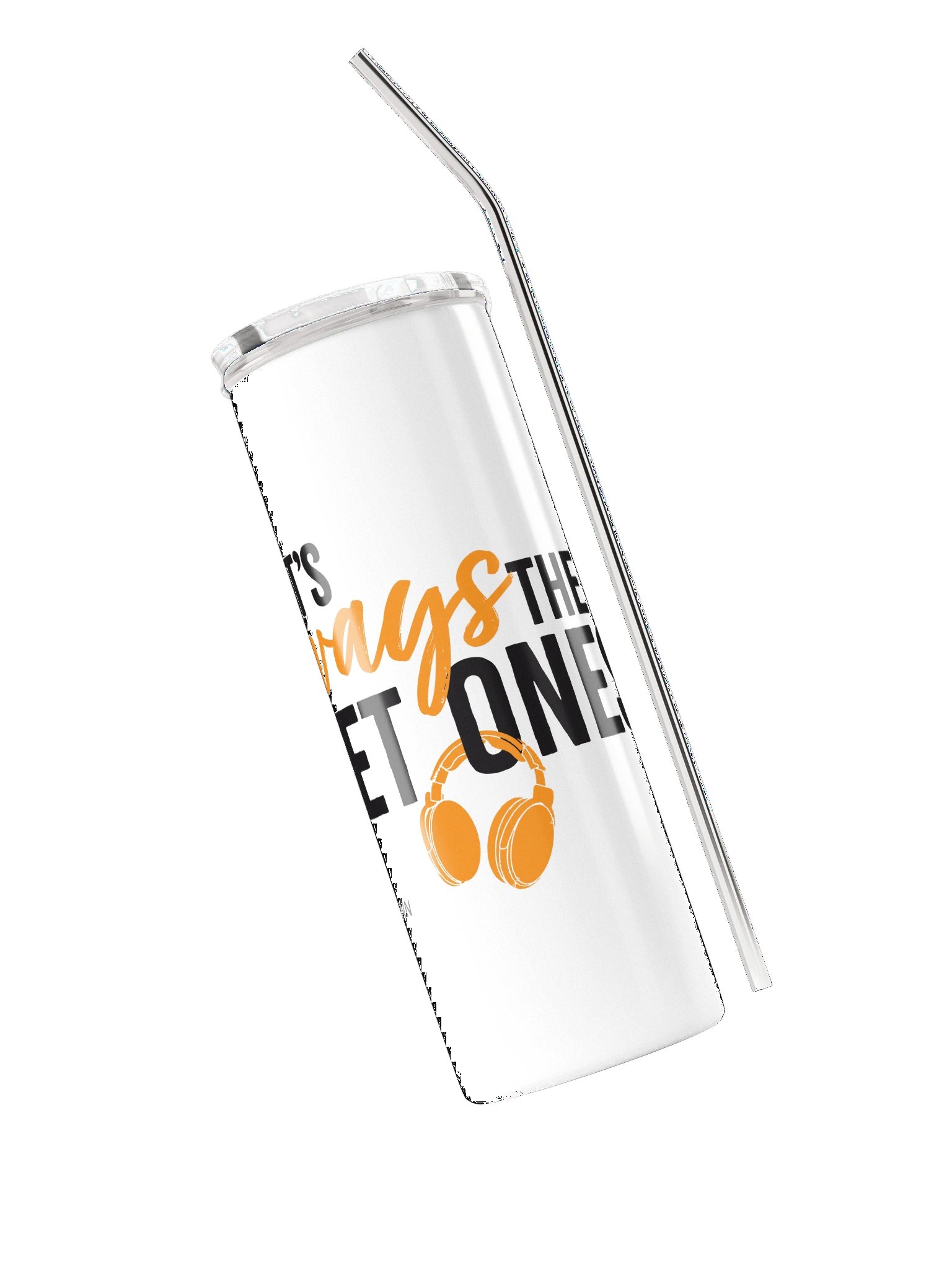 It's Always The Quiet Ones Stainless Steel Tumbler (White) product image (3)