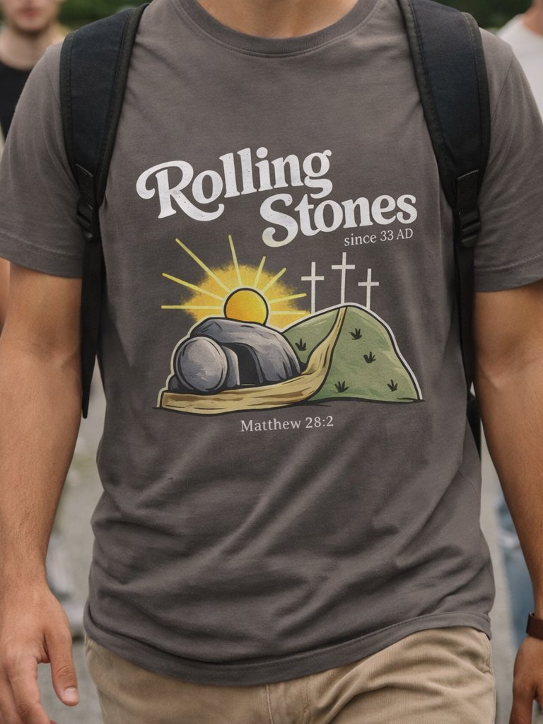 Empty Tomb Christian T Shirt - Matthew 28:2 product image (1)