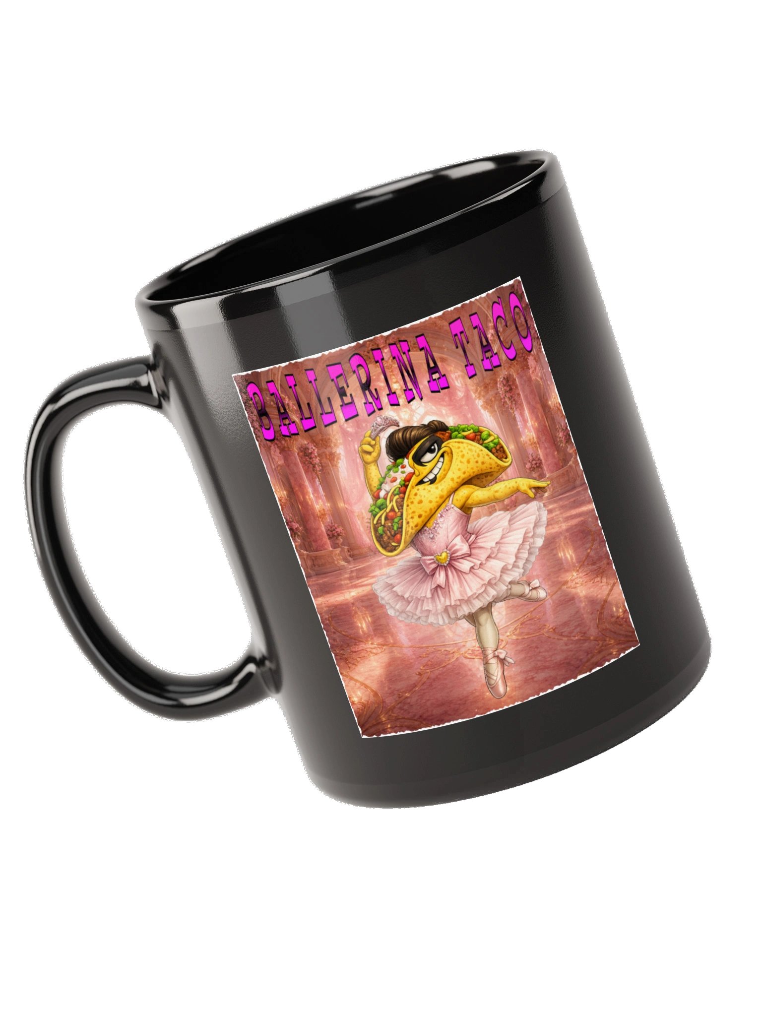 Ballerina Taco Black Mug product image (10)