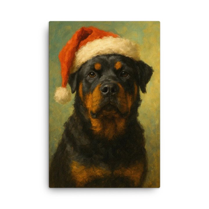 Santa Rottweiler Thin Canvas product image (2)