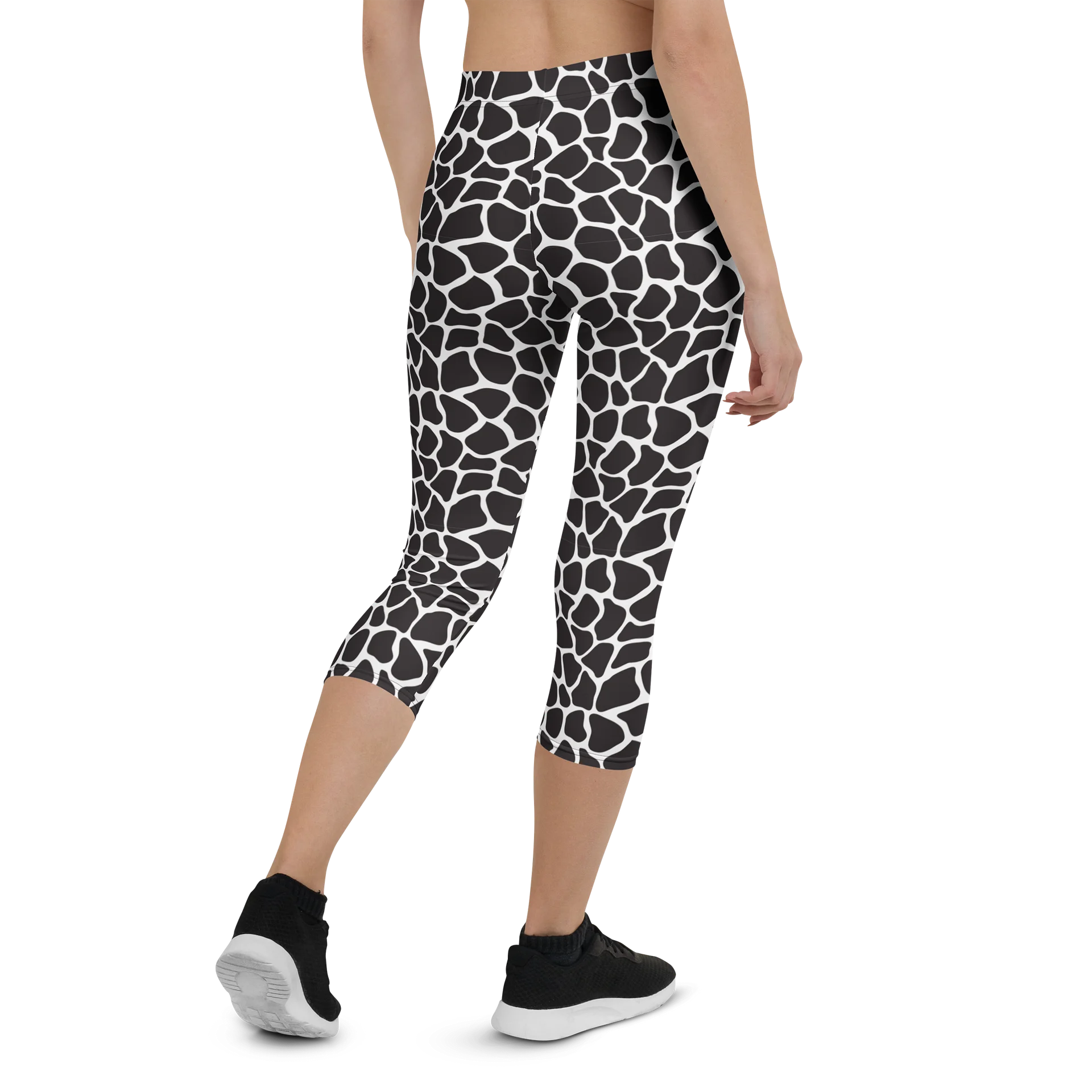 Comfortable Capri Leggings with Bold Black Animal Print product image (2)