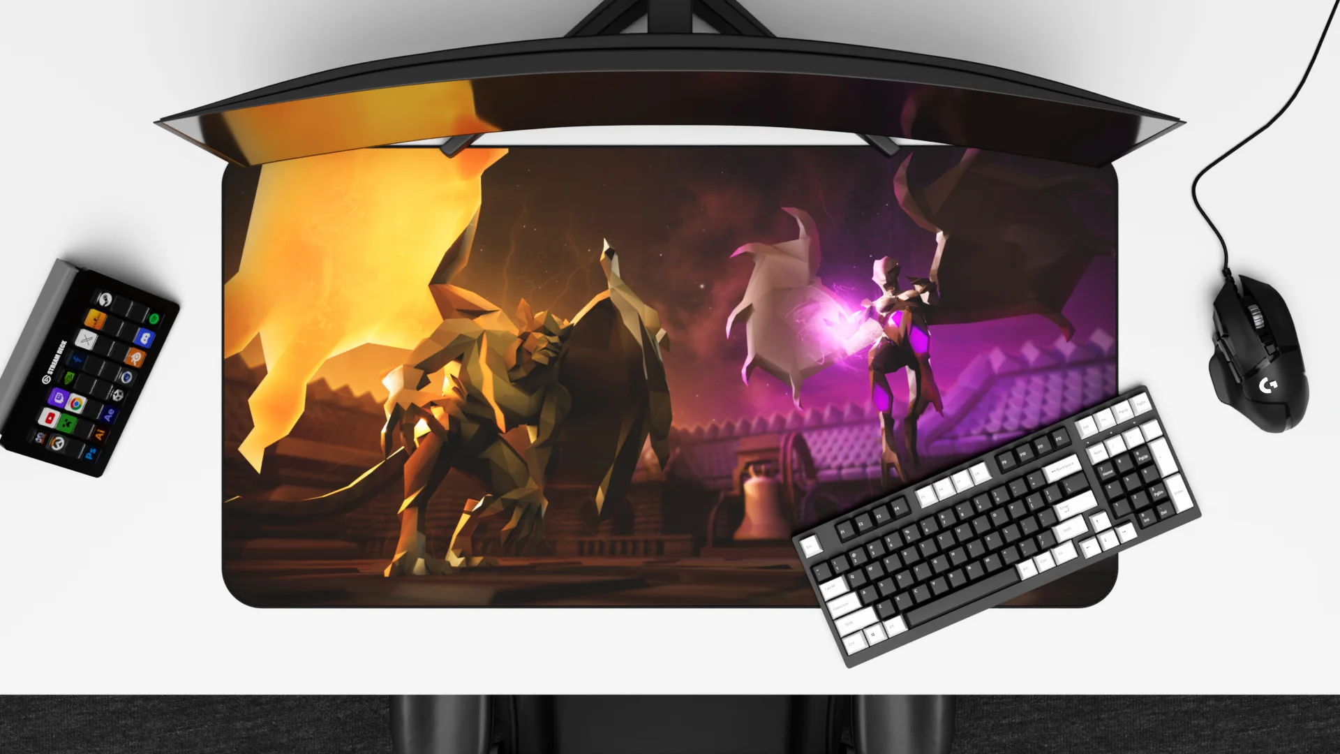 Grotesque Guardians | Large 3D Desk Mat product image (3)
