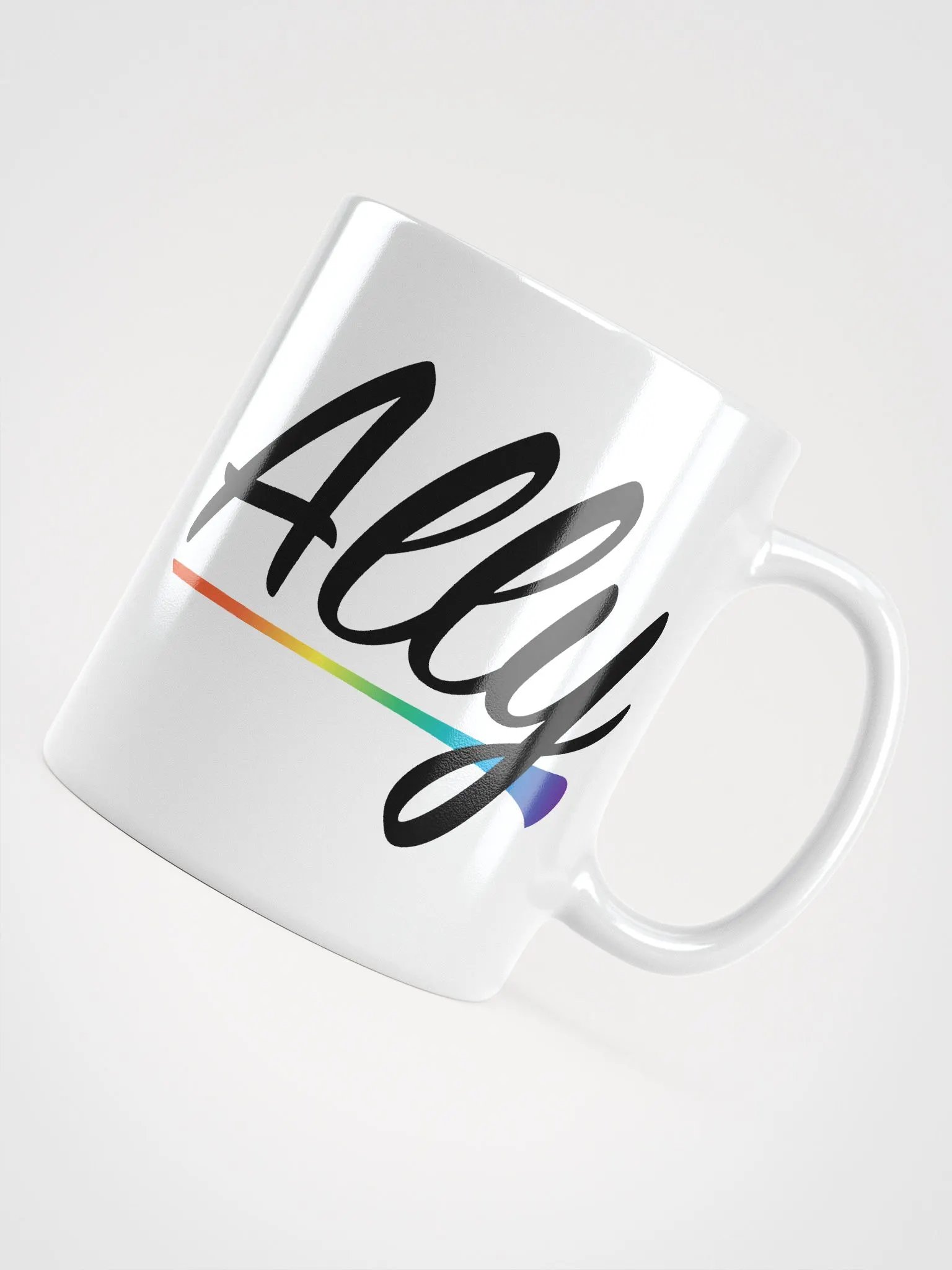 Ally Rainbow Pride Swish Mug product image (3)