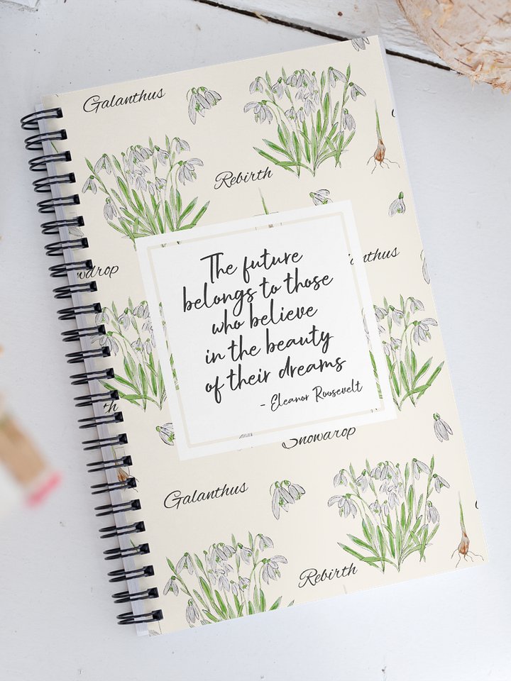 Believe in the Beauty of Your Dreams Quote Notebook product image (1)