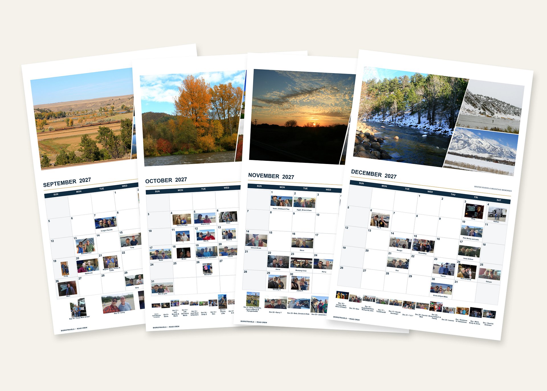 2027 BigRigTravels Special Road Crew Calendar — Scenic Edition product image (4)
