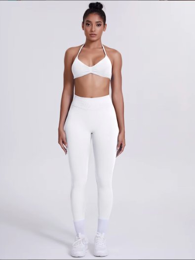 ESSENTIALS SET HALTER TOP + LEGGINGS product image (2)