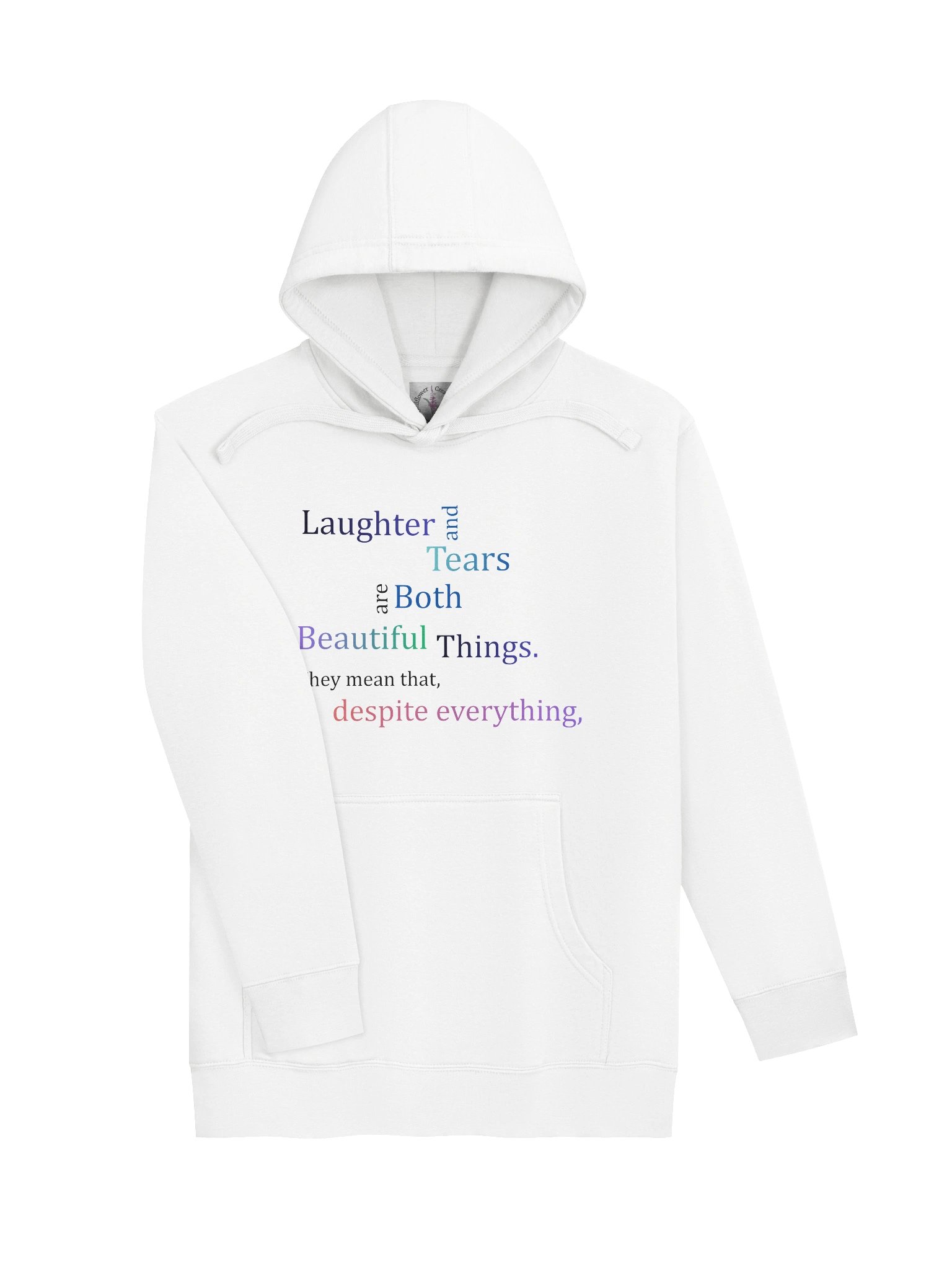 Life is Still Worth Living Hoodie - Rainbow Light product image (3)