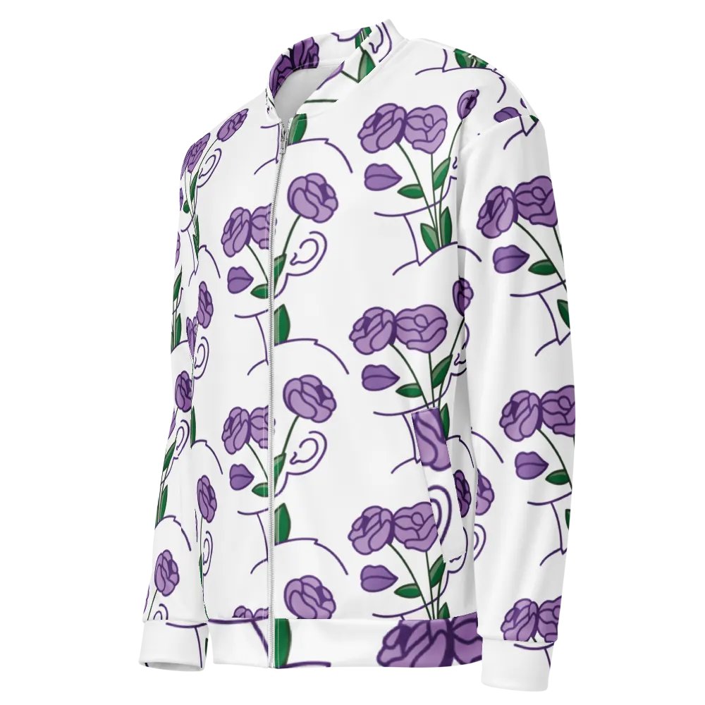 Purple Petals Bomber Jacket product image (3)