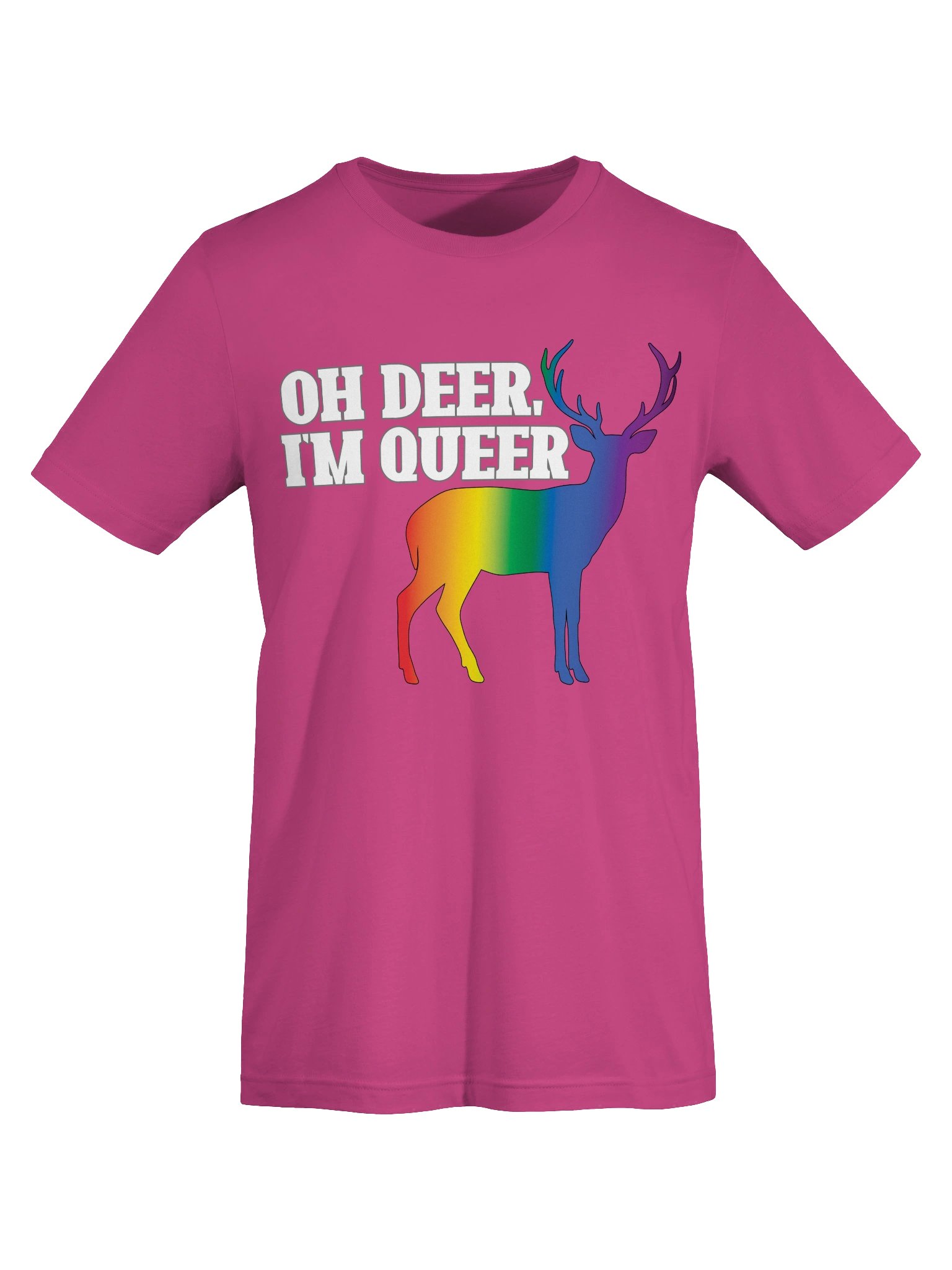 Oh Deer, I'm Queer Pride Flag T-shirt product image (74)