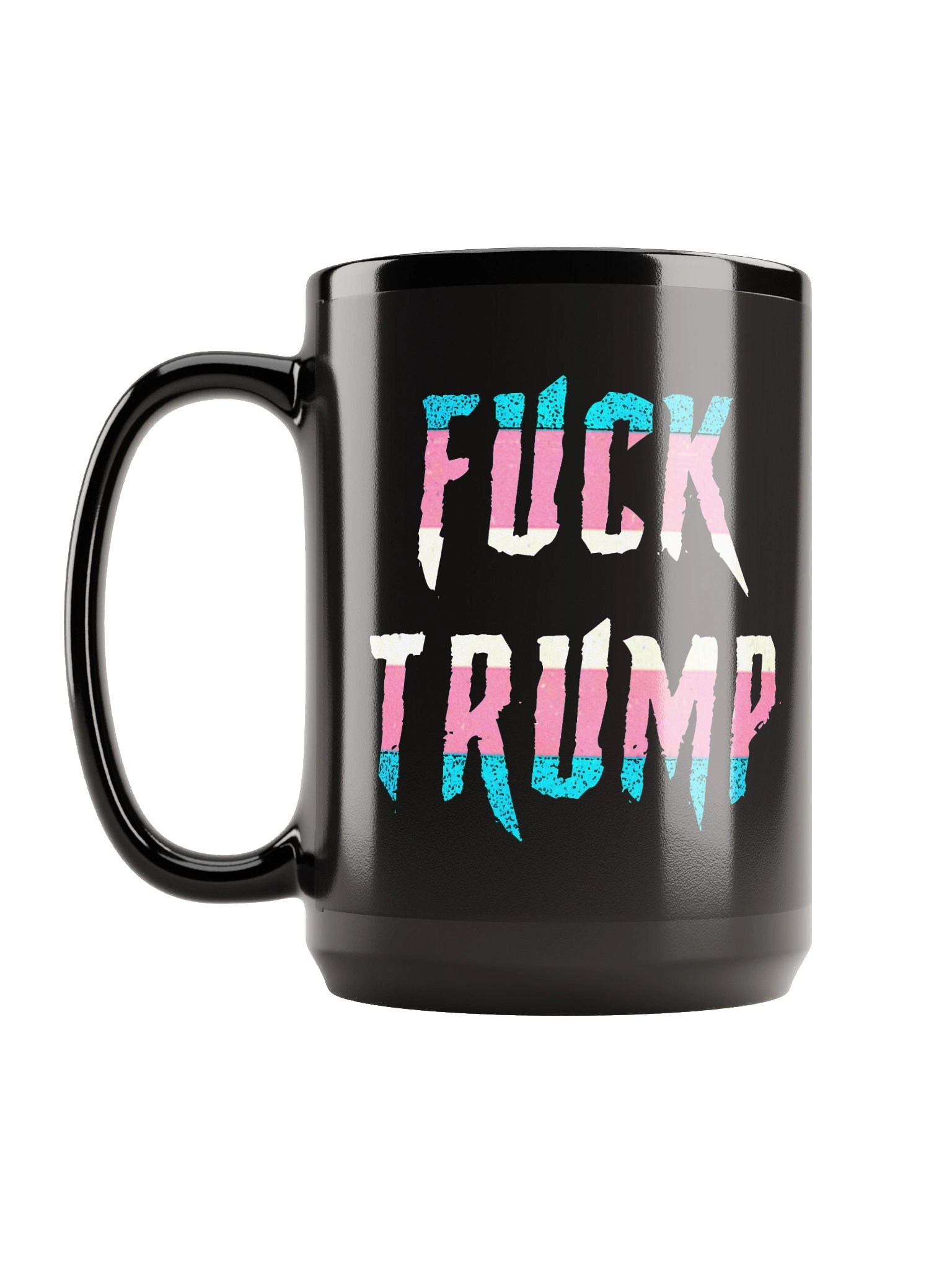 Fuck Trump Trans Flag Mug 15oz product image (1)